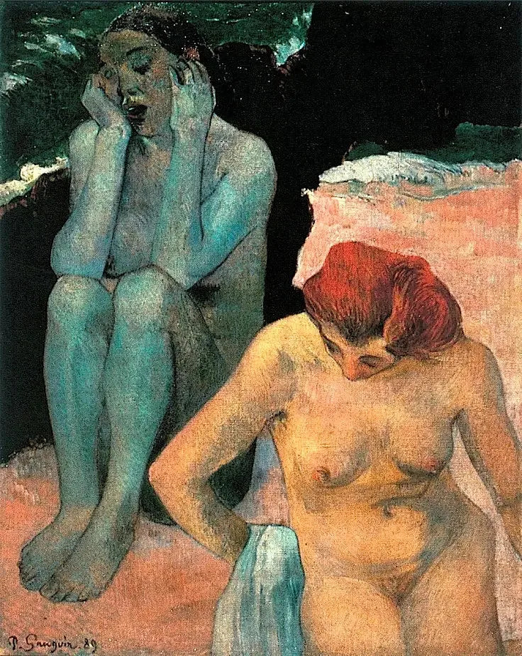 La Vie et la Mort - Paul Gauguin image 1 copie de tableau peinte à la main
