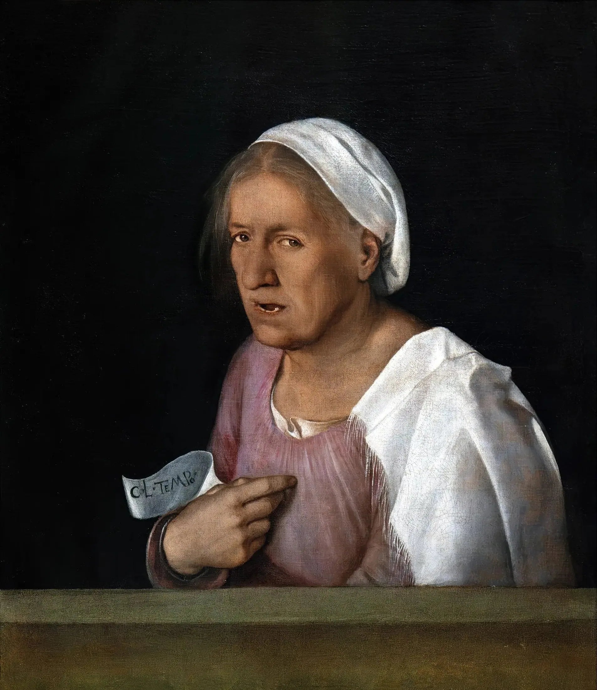 La Vieille - Giorgione image 1 reproduction artisanale de tableau