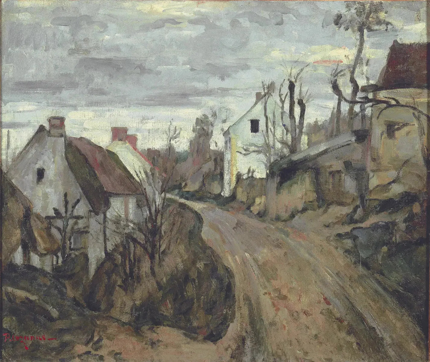 La Vieille Route à Auvers-sur-Oise - Paul Cézanne image 1 copie de tableau peinte à la main