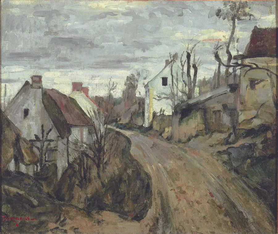 La Vieille Route à Auvers-sur-Oise - Paul Cézanne
