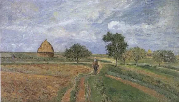 La vieille route d'Ennery à Pontoise - Camille Pissarro