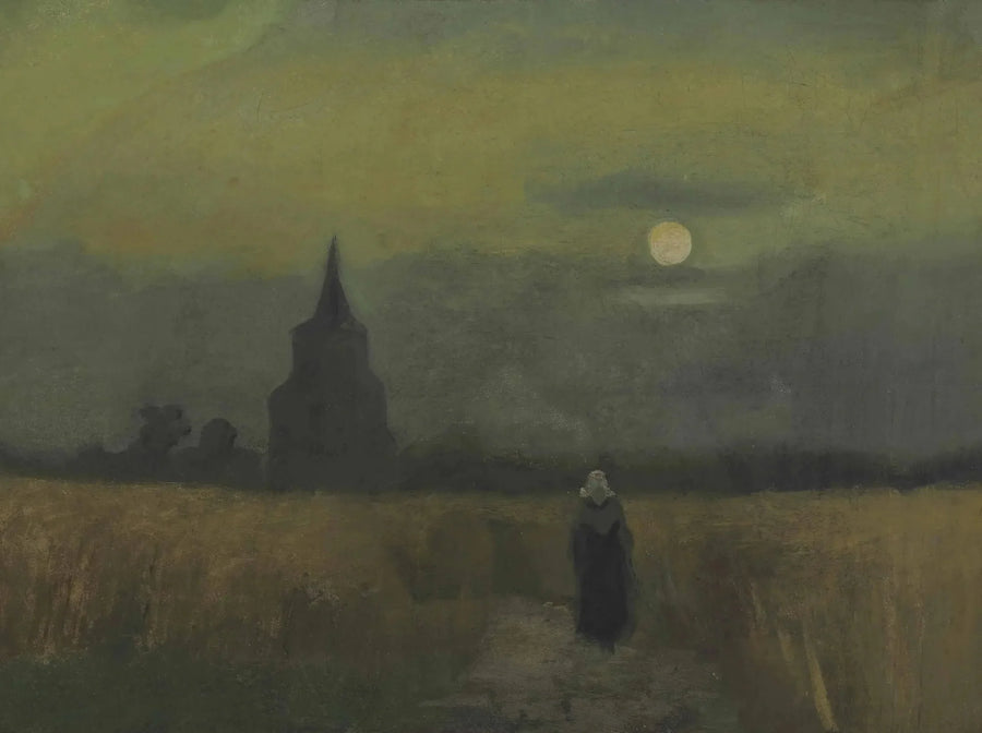 La vieille tour de cimetière à Nuenen - Vincent van Gogh