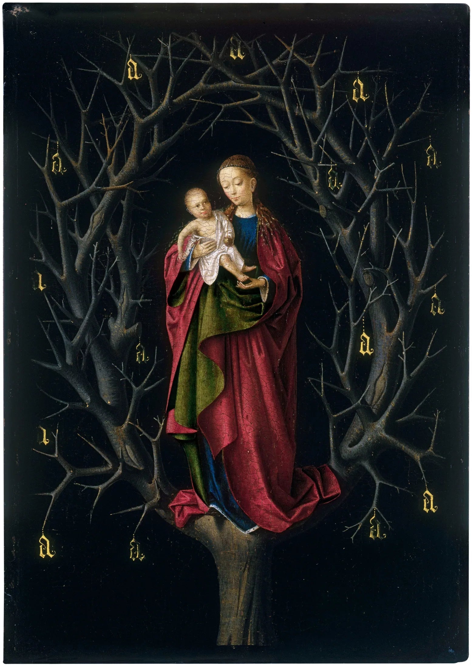 La Vierge à l'Arbre Sec - Petrus Christus image 1 copie peinte à la main à l’huile