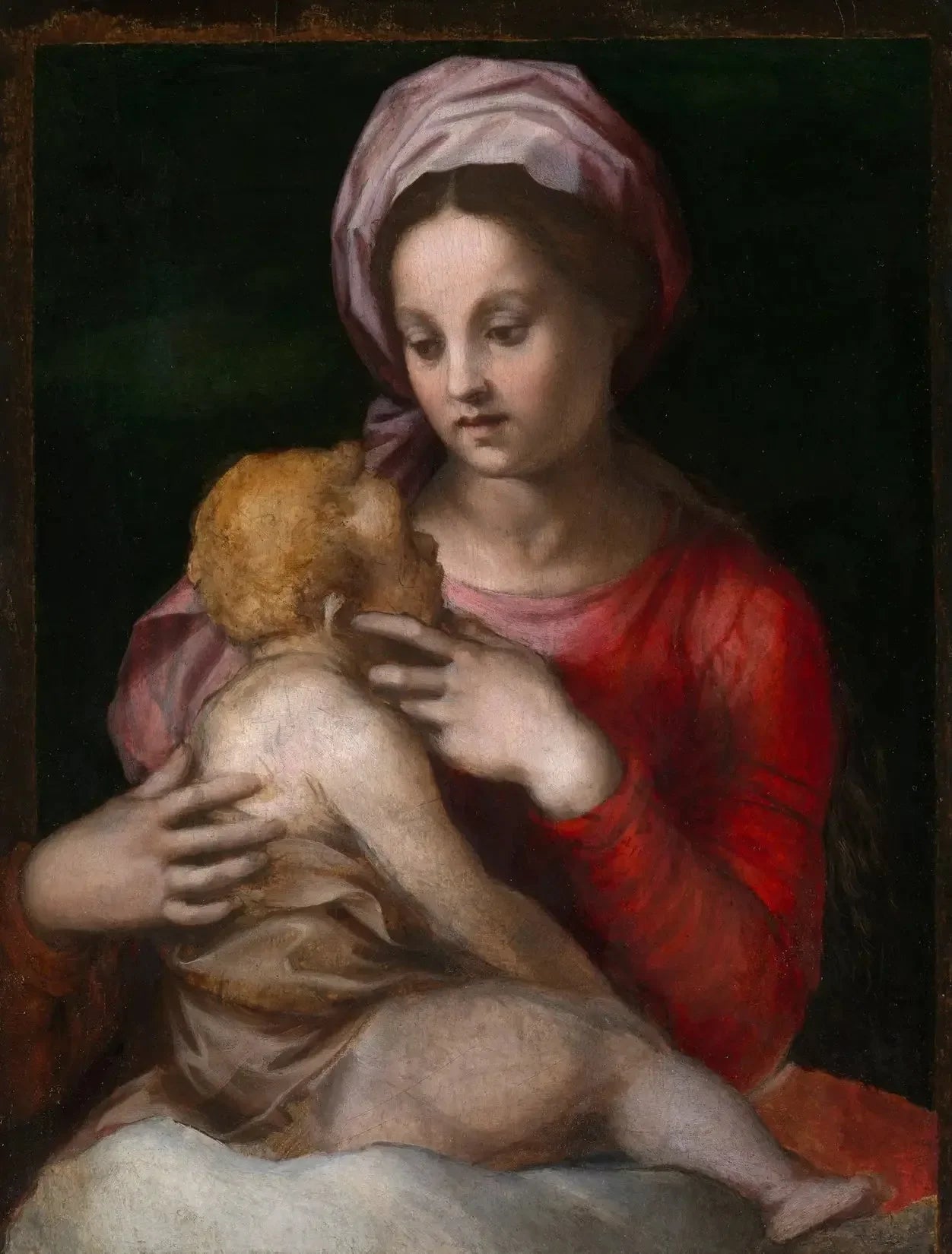 La Vierge à l'Enfant - Andrea del Sarto image 1 reproduction de peinture à l’huile