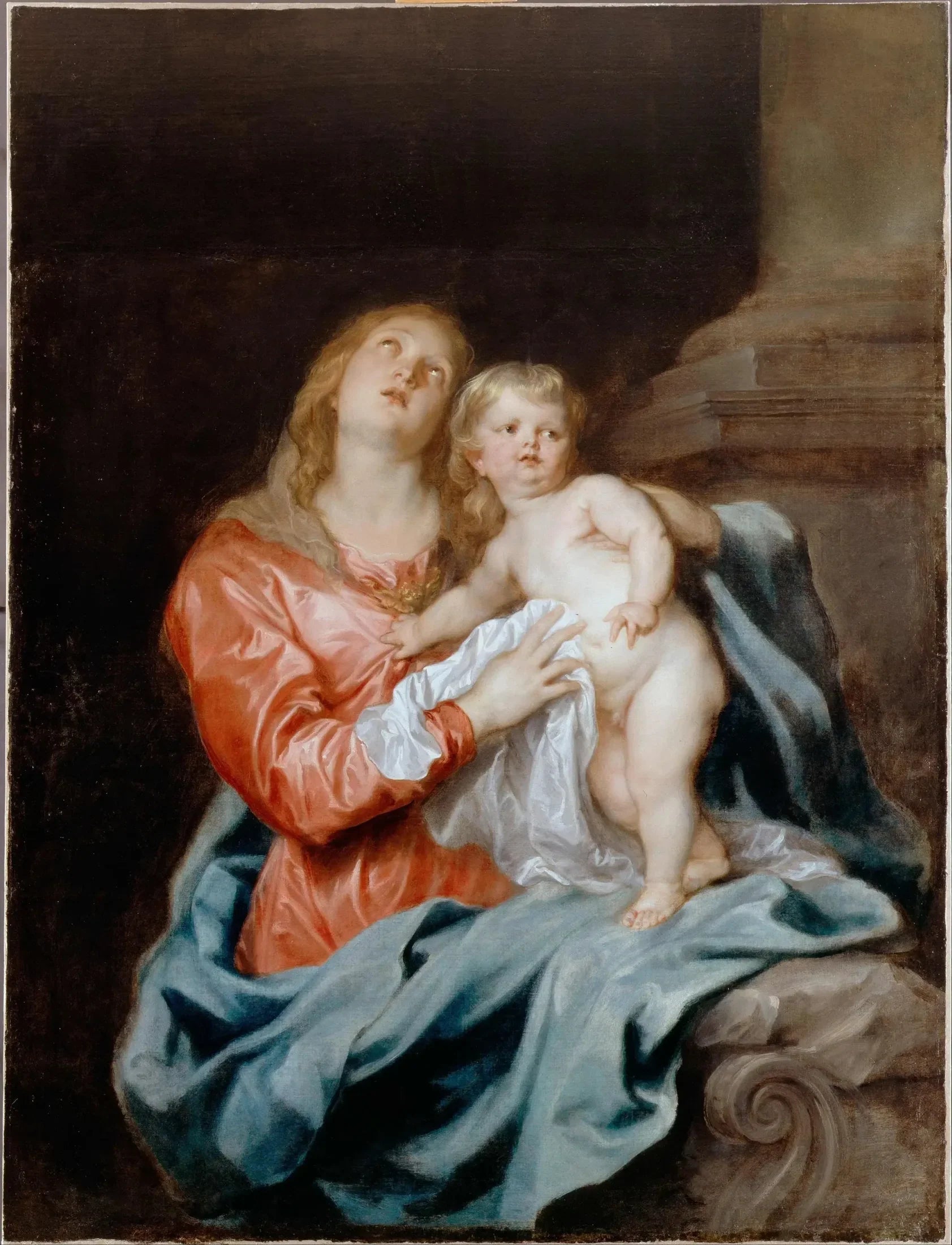 La Vierge à l'Enfant - Antoine van Dyck image 1 reproduction artisanale de tableau