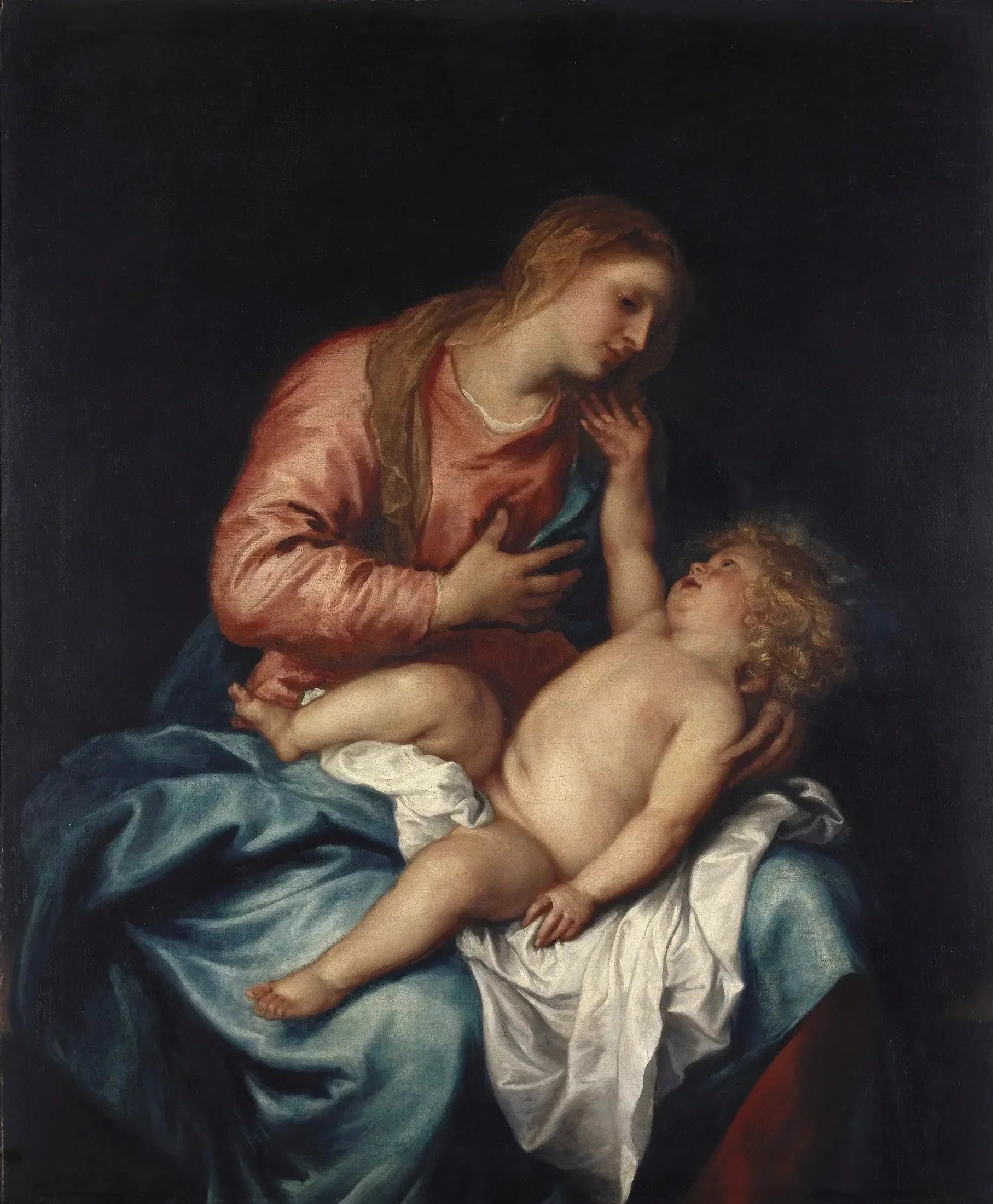 La Vierge à l'Enfant - Antoine van Dyck image 1 reproduction de peinture à l’huile