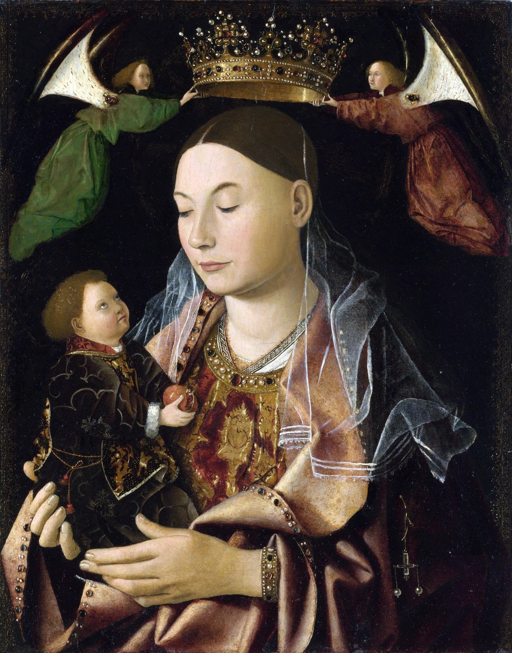 La Vierge à l’Enfant - Antonello de Messine image 1 tableau peint à l’huile sur toile