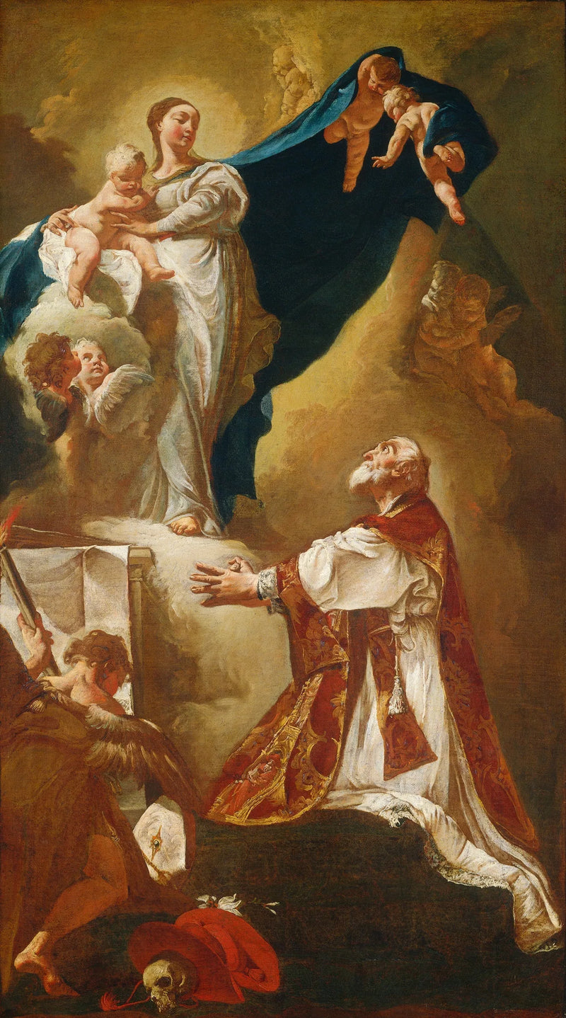 La Vierge à l'Enfant apparaissant à saint Philippe Néri - Giovanni Battista Piazzetta