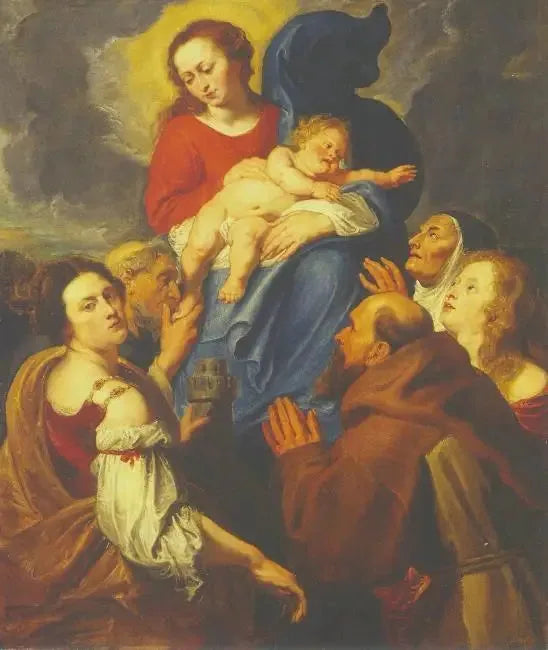 La Vierge à l'Enfant avec cinq saints - Antoine van Dyck
