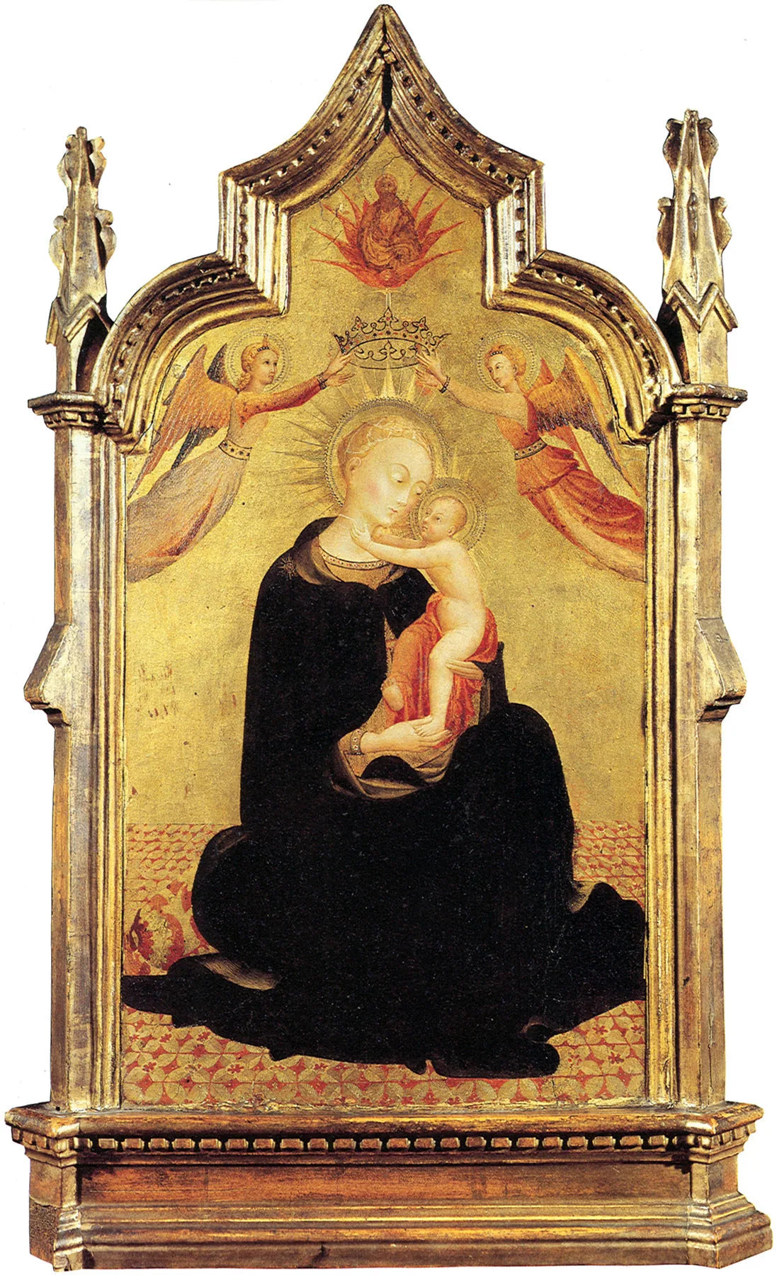 La Vierge à l'Enfant avec des anges - Stefano di Giovanni (Sassetta) image 1 copie peinte à la main à l’huile