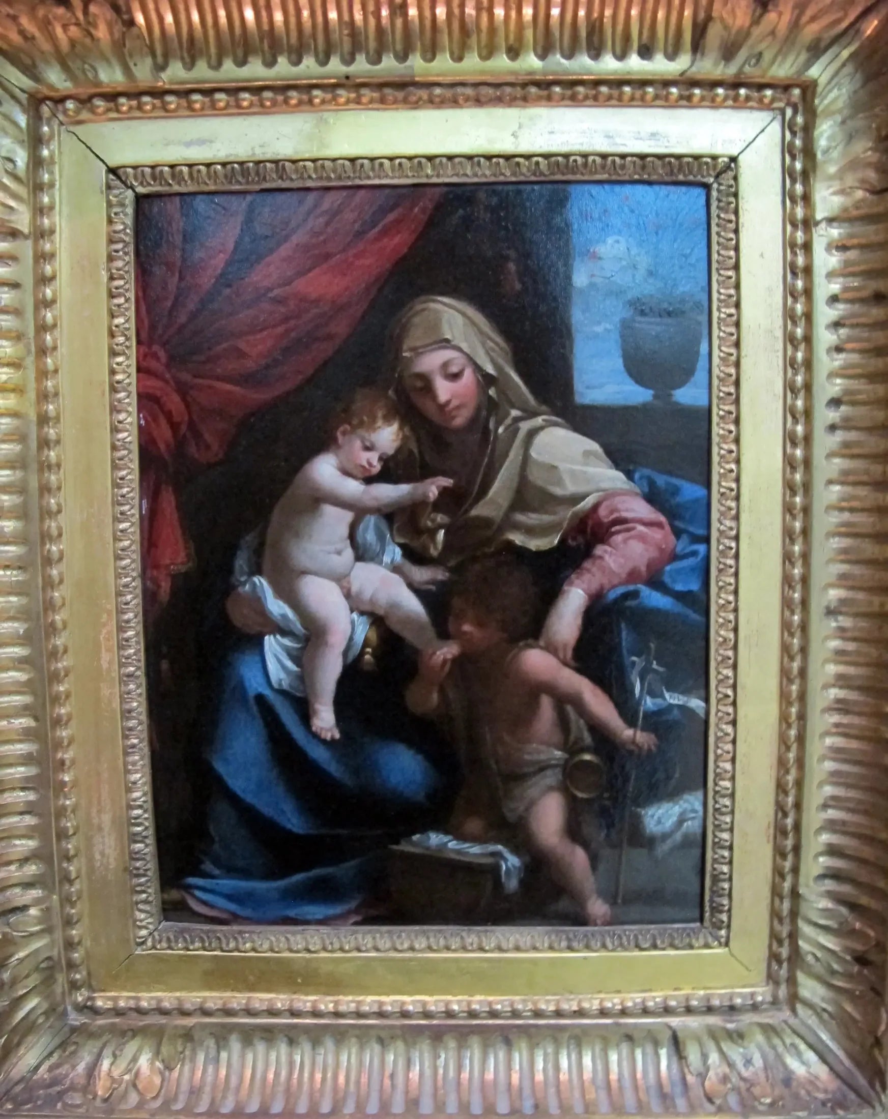 La Vierge à l'Enfant avec saint Jean-Baptiste - Guido Reni image 1 reproduction d’œuvre d’art à l’huile