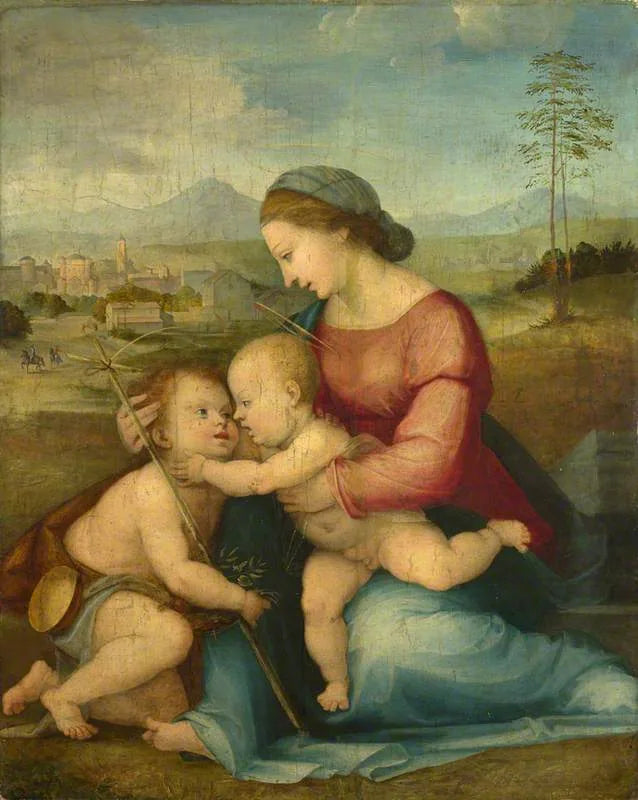 La Vierge à l'Enfant avec Saint Jean - Fra Bartolomeo image 1 reproduction artisanale de tableau