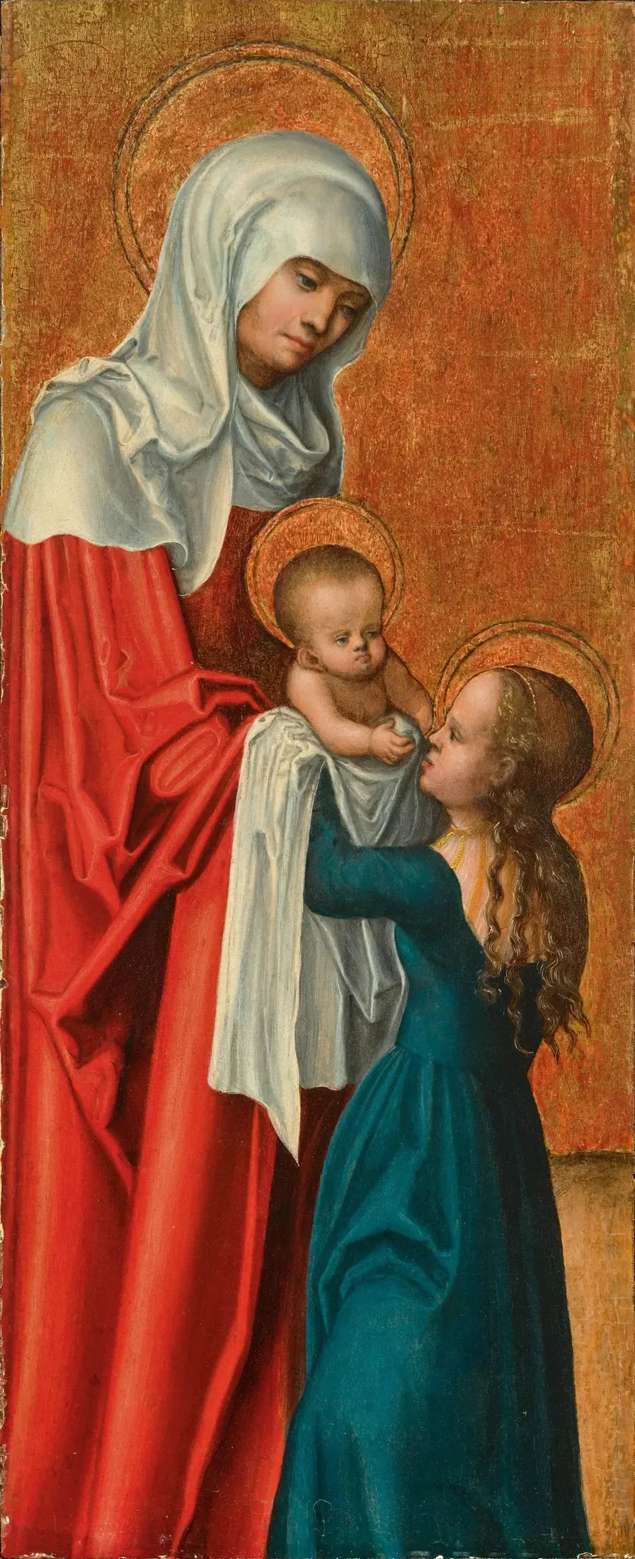 La Vierge à l'Enfant avec sainte Anne - Lucas Cranach the Elder image 1 reproduction artisanale de tableau