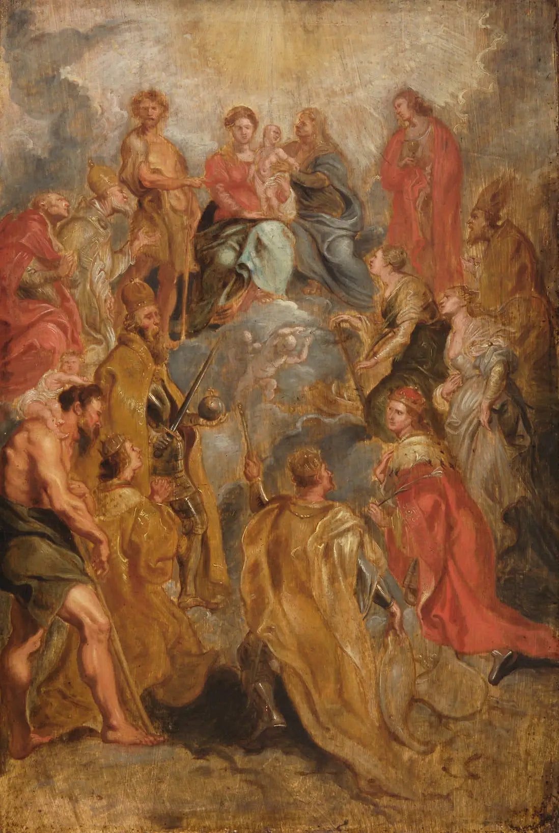 La Vierge à l'Enfant avec sainte Anne - Peter Paul Rubens image 1 reproduction artisanale de tableau