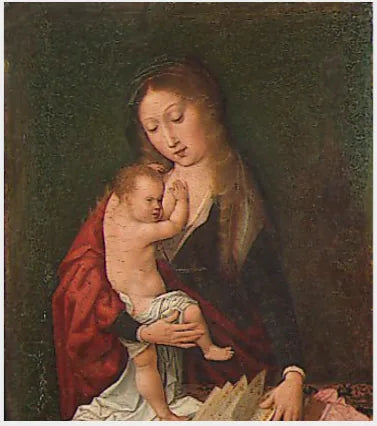 La Vierge à l'Enfant avec un livre - Bernard van Orley image 1 tableau peint à l’huile sur toile