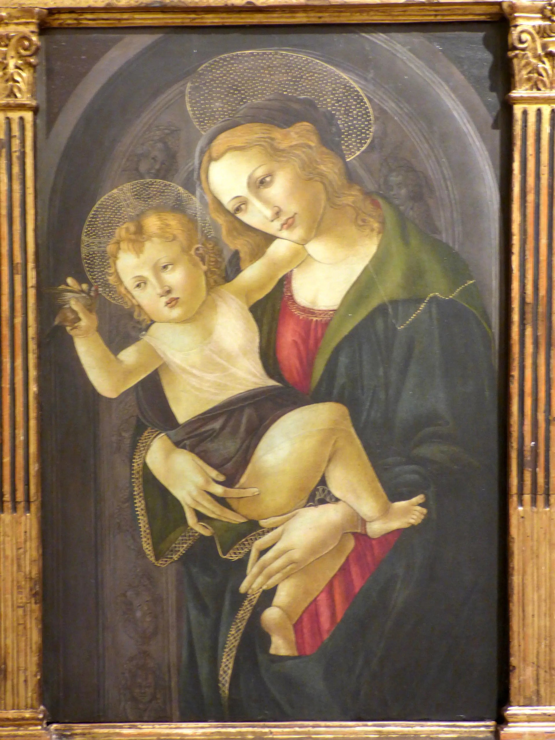 La Vierge à l'Enfant dans une niche - Sandro Botticelli image 1 reproduction de peinture à l’huile