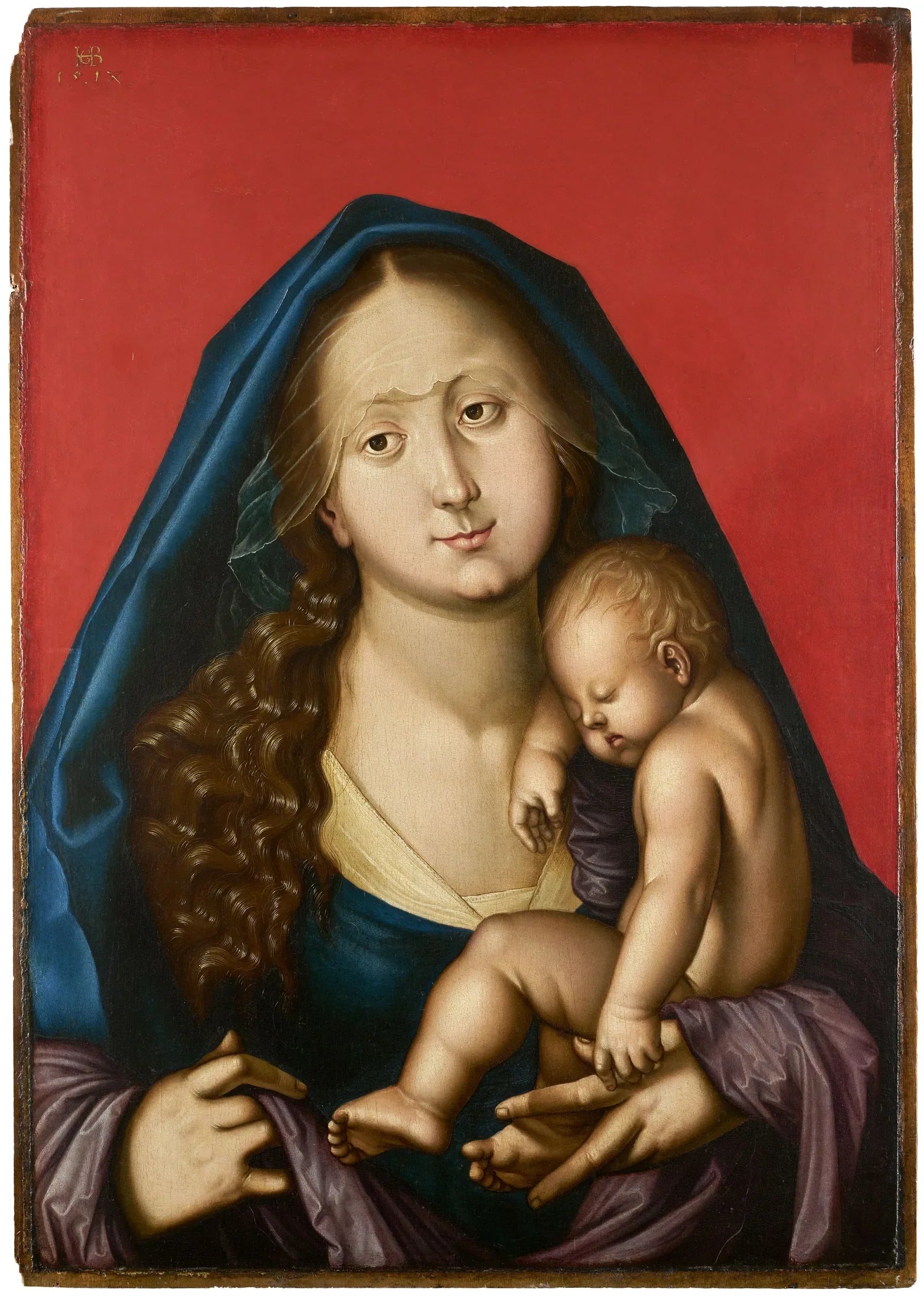La Vierge à l'Enfant endormi - Hans Baldung Grien image 1 copie peinte à la main à l’huile