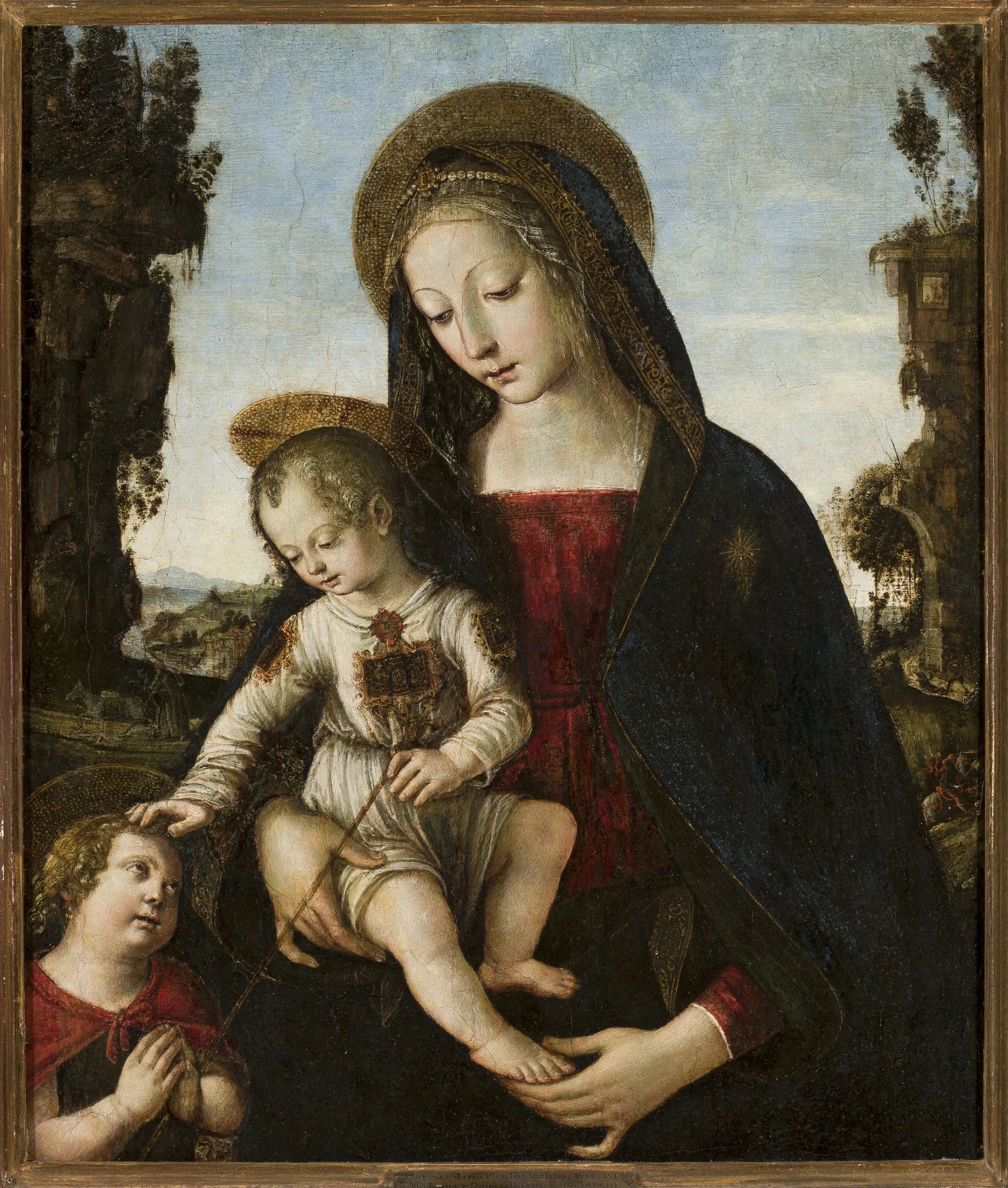 La Vierge à l'Enfant et saint Jean - Pinturicchio image 1 reproduction réalisée par Alpha Reproduction