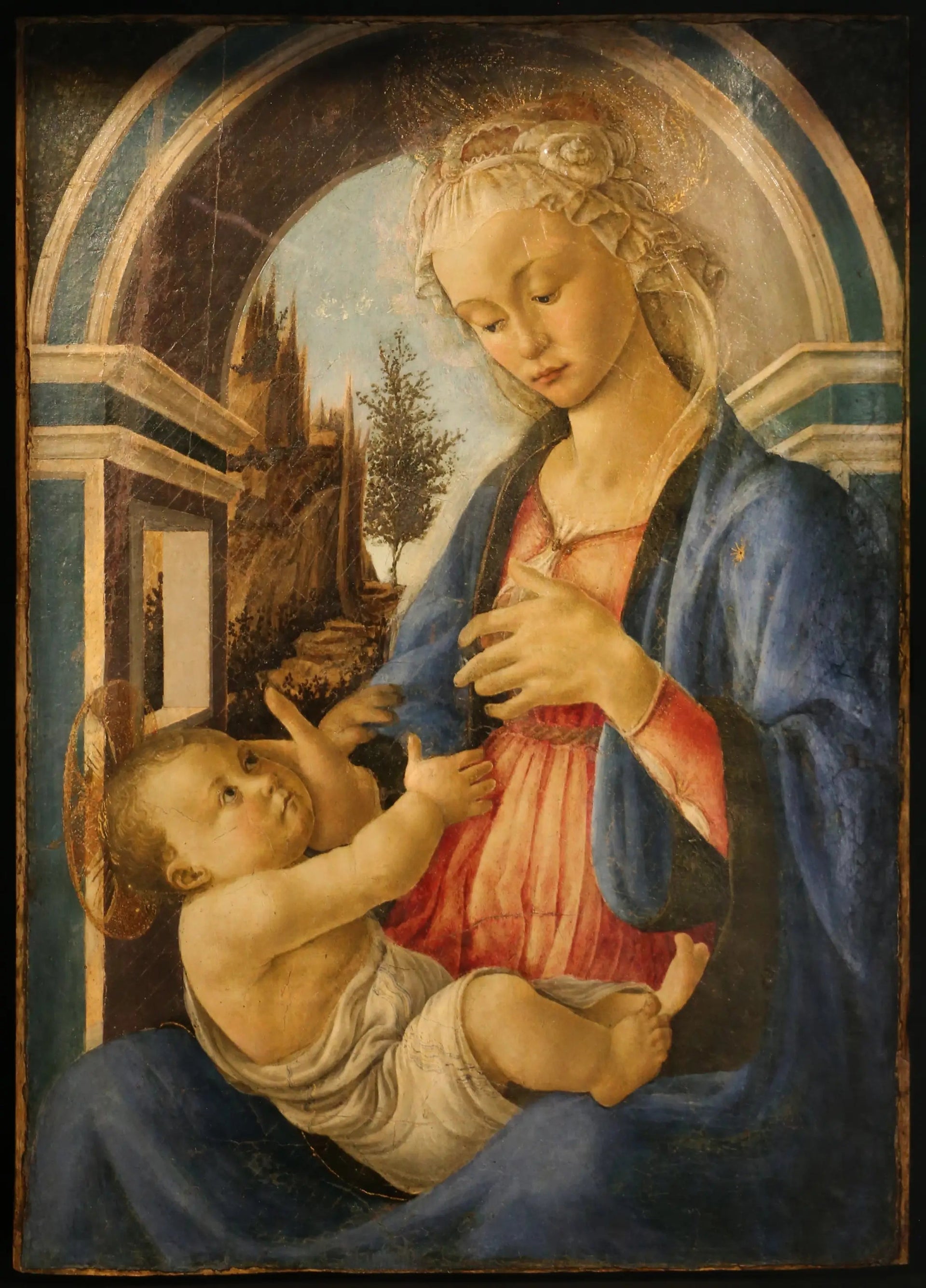 La Vierge à l'Enfant - Filippino Lippi image 1 reproduction de peinture à l’huile