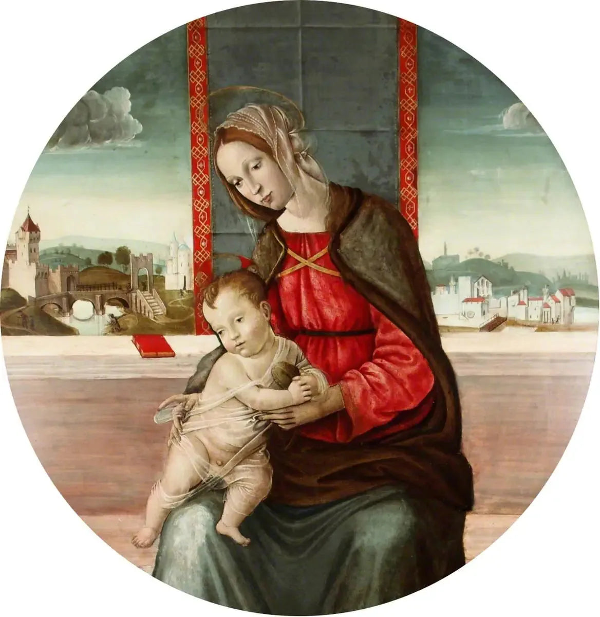 La Vierge à l'Enfant - Filippino Lippi image 1 copie peinte à la main à l’huile