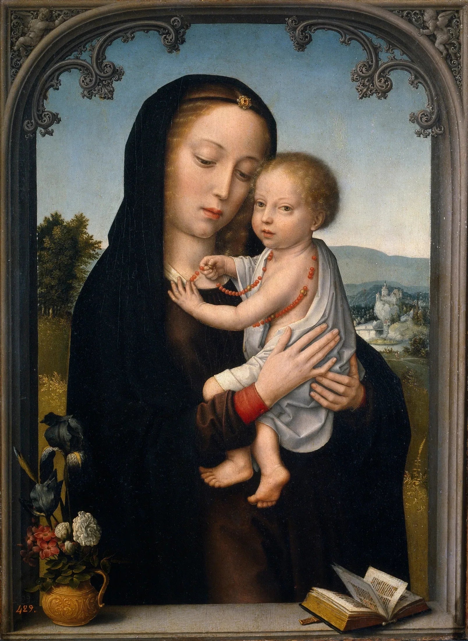 La Vierge à l'Enfant - Gérard David image 1 copie de tableau peinte à la main