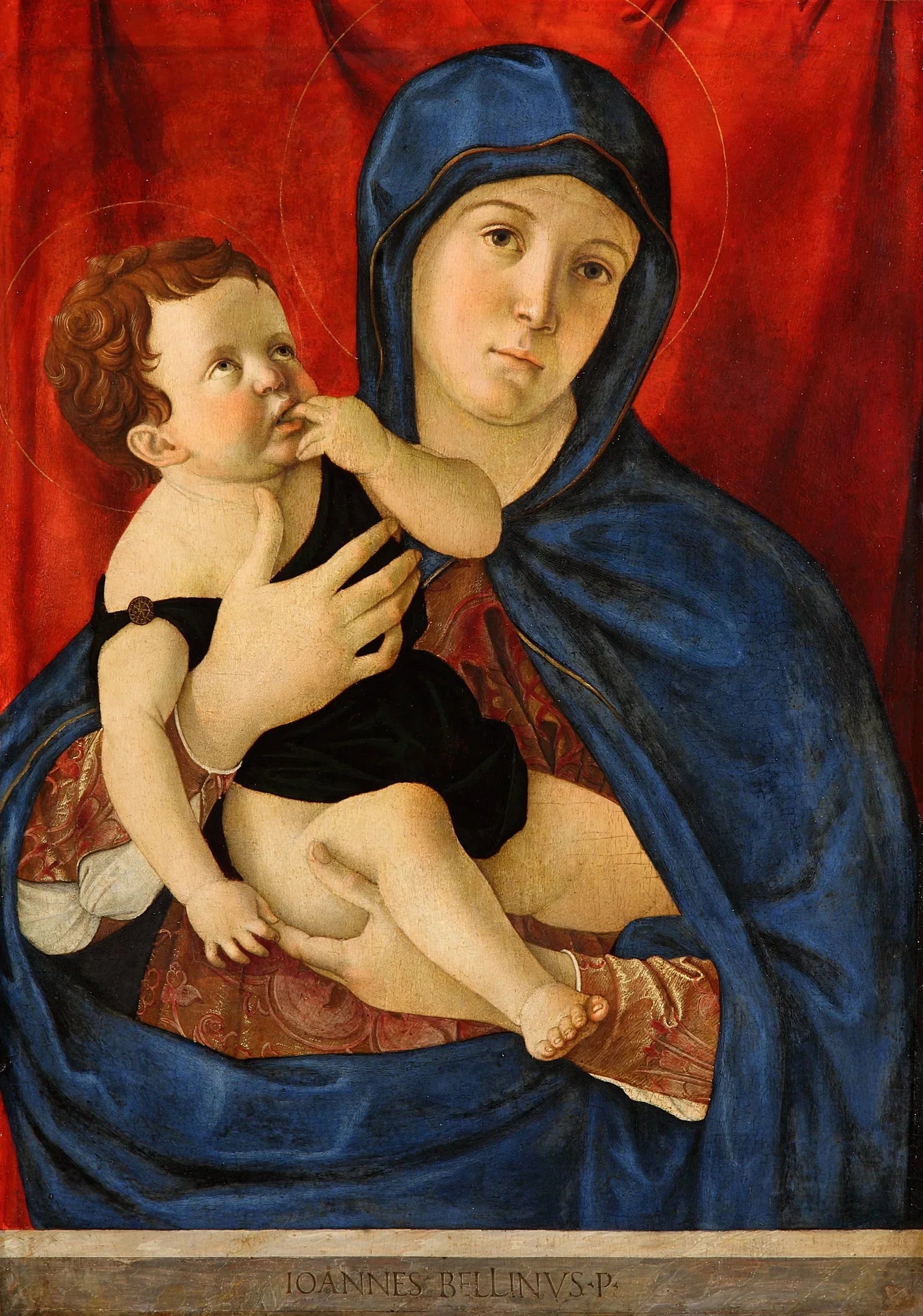 La Vierge à l'Enfant - Giovanni Bellini image 1 copie peinte à la main à l’huile