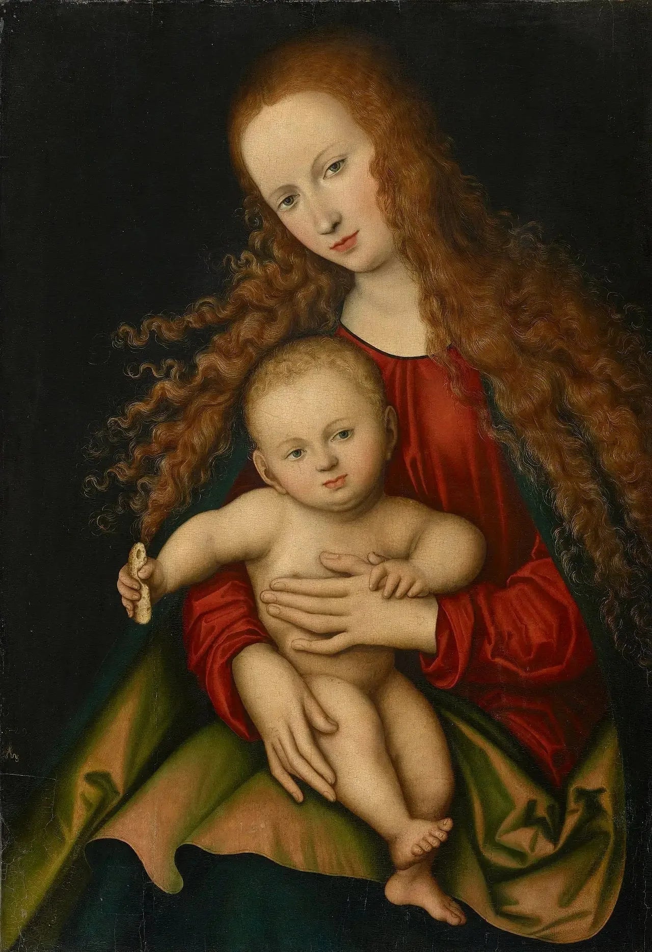 La Vierge à l'Enfant - Lucas Cranach the Elder image 1 copie peinte à la main à l’huile