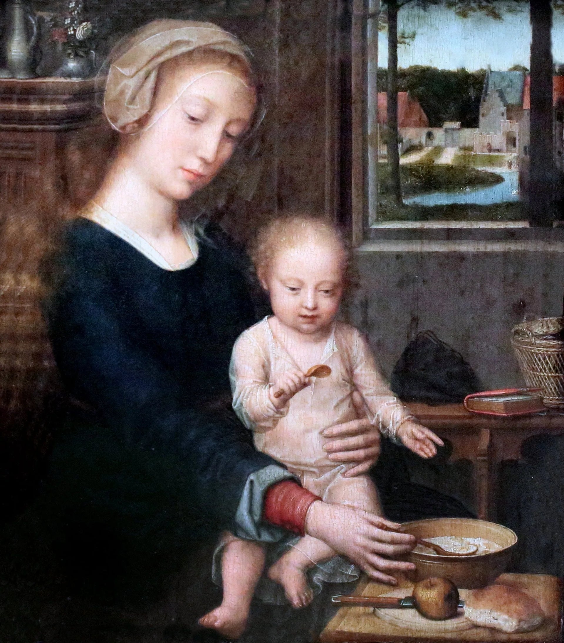 La Vierge à la soupe au lait - Gérard David image 1 reproduction réalisée par Alpha Reproduction
