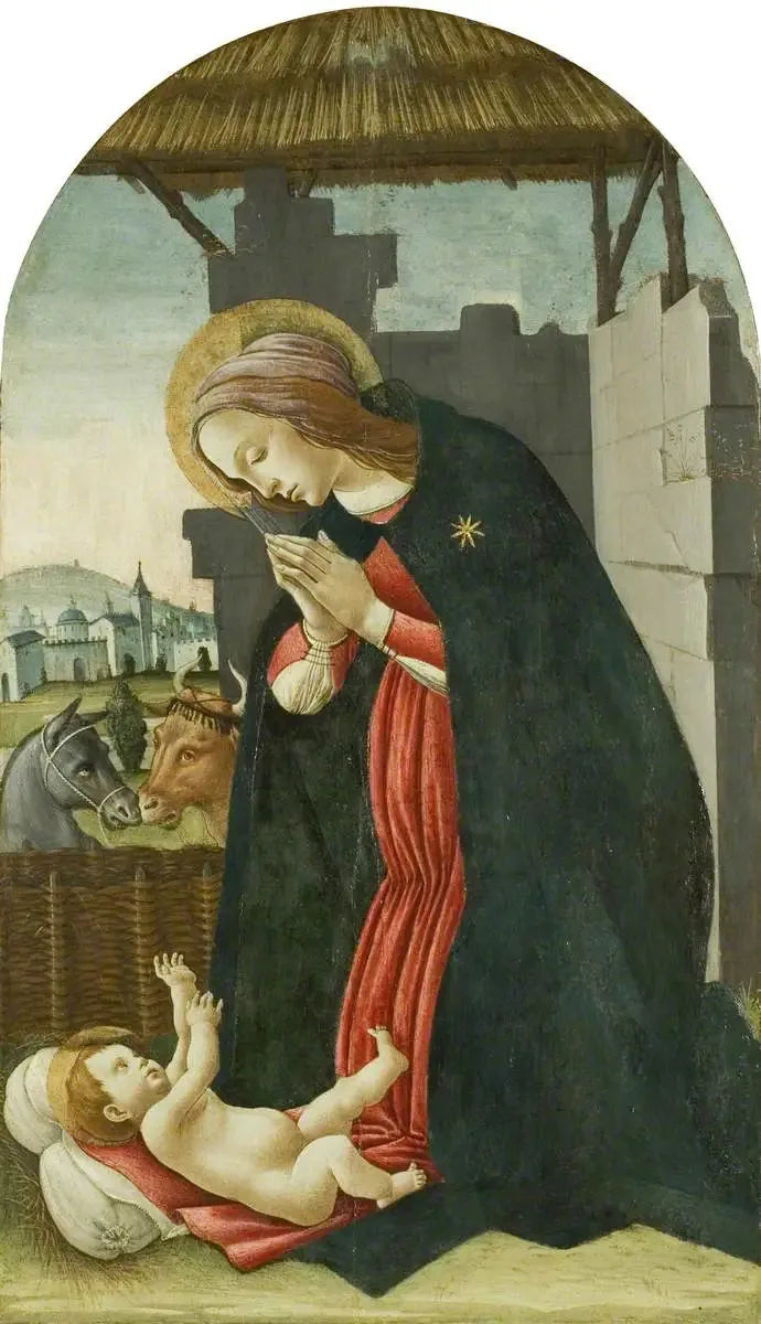 La Vierge adorant l'Enfant Jésus - Sandro Botticelli image 1 reproduction réalisée par Alpha Reproduction