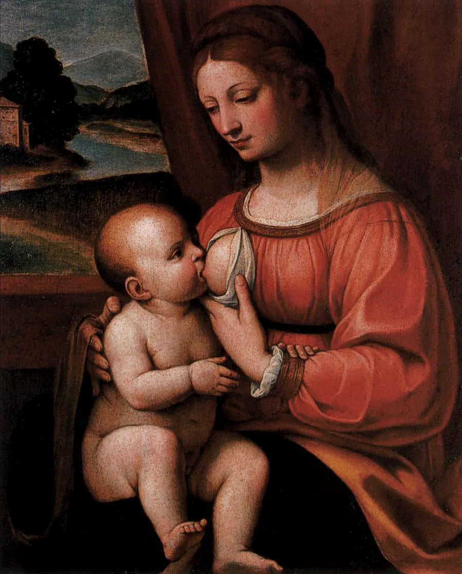 La Vierge allaitante - Bernardino Luini image 1 copie peinte à la main à l’huile
