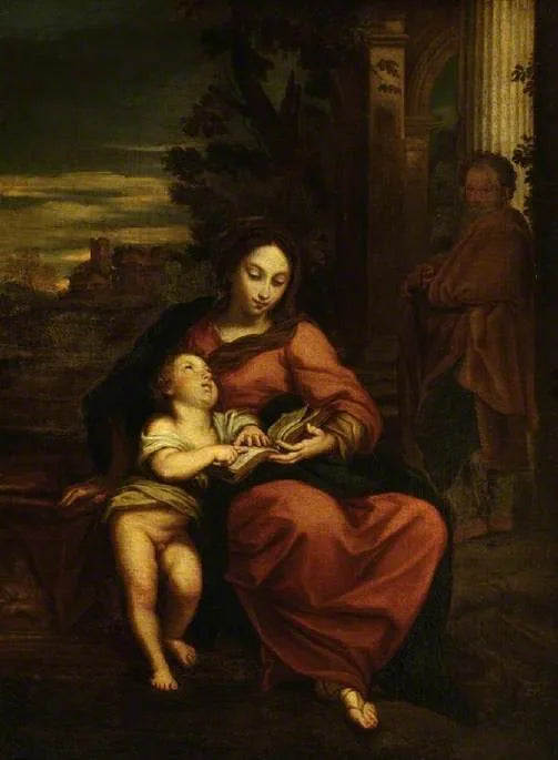 La Vierge apprenant à lire à l'enfant Jésus - Carlo Maratta
