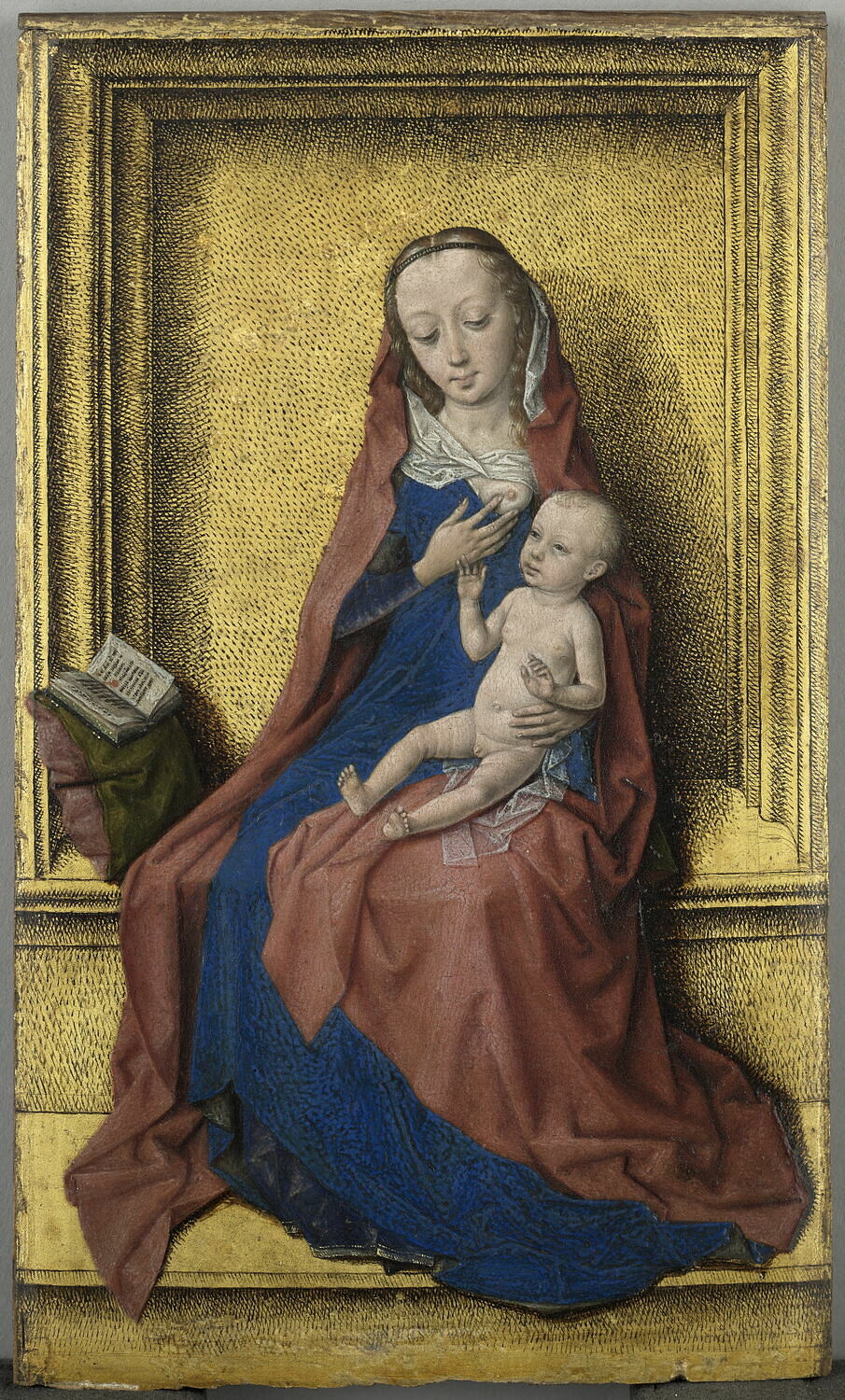 La Vierge assise avec l'Enfant - Dirk Bouts image 1 reproduction d’œuvre d’art à l’huile