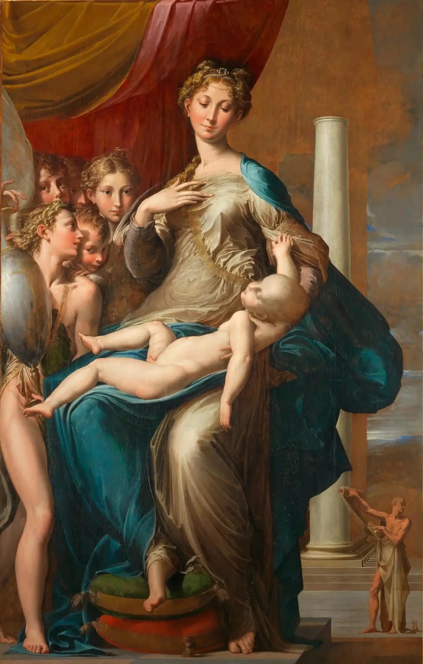 La Vierge au long cou - Parmigianino image 1 copie peinte à la main à l’huile