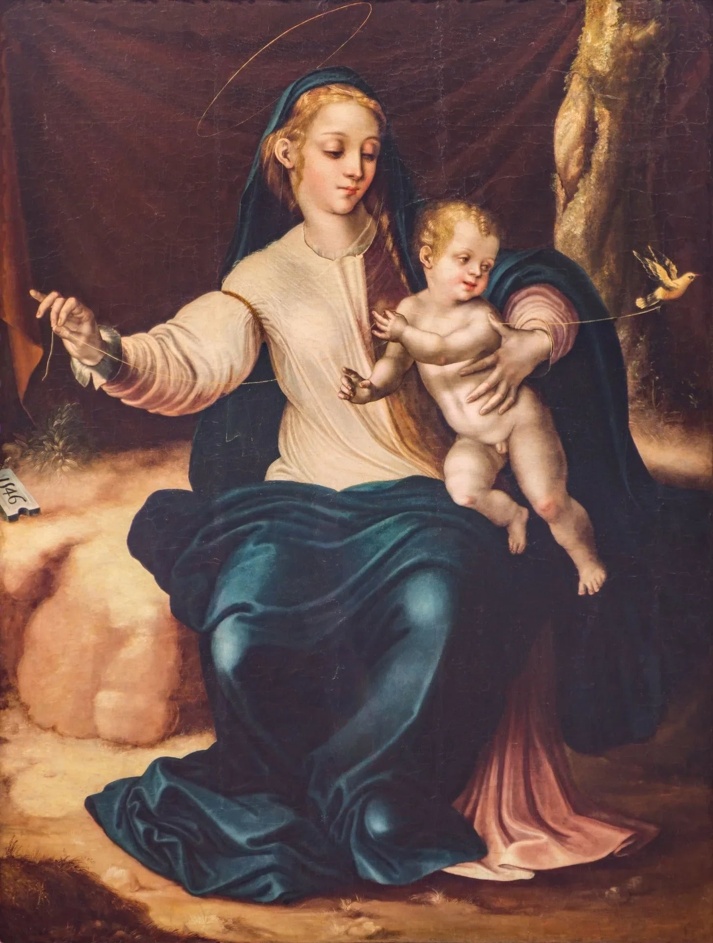 La Vierge au petit oiseau - Luis de Morales image 1 reproduction d’œuvre d’art à l’huile