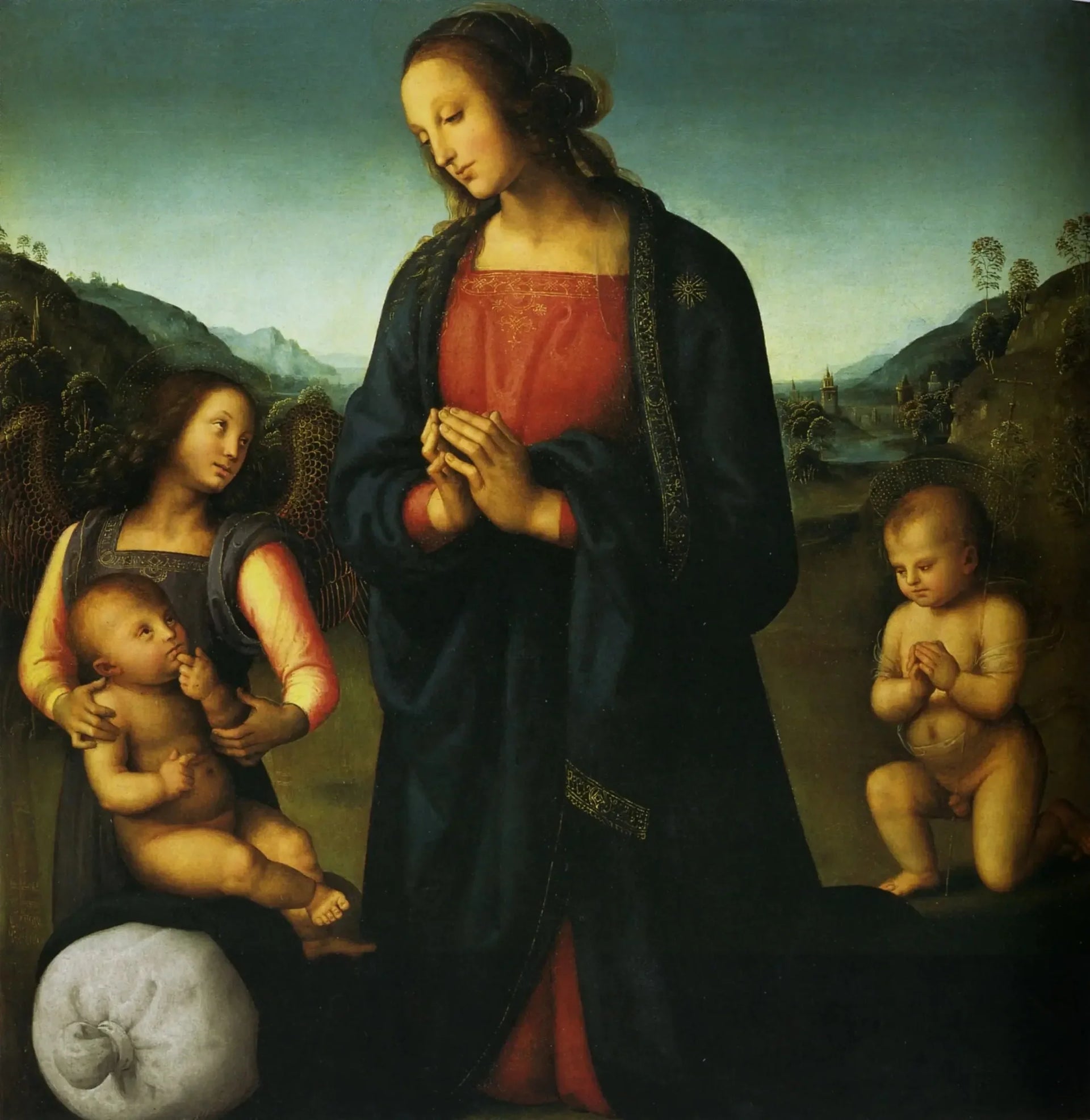 La Vierge au sac - Pietro Perugino image 1 reproduction de peinture à l’huile
