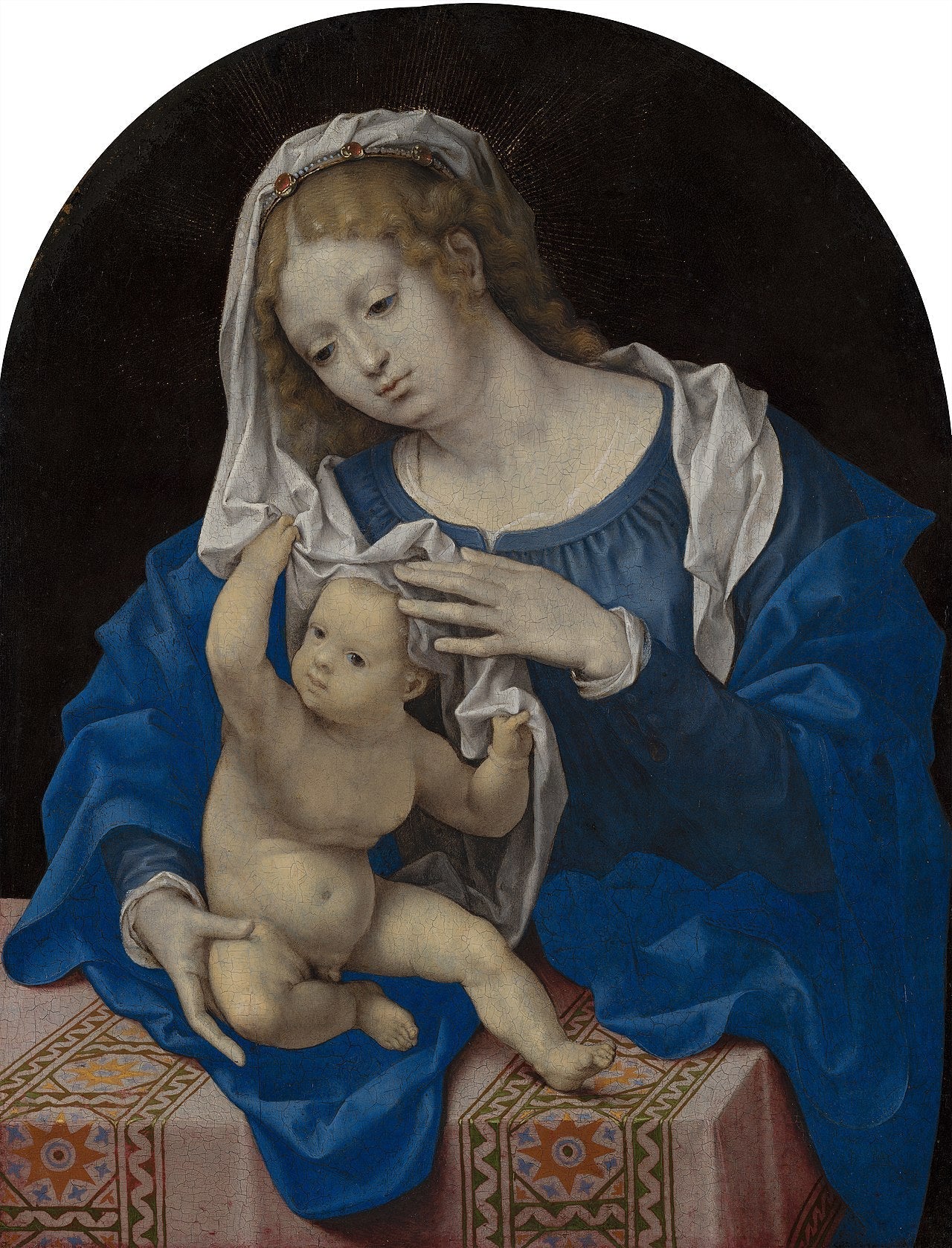 La Vierge au voile - Jan Gossaert image 1 tableau peint à l’huile sur toile