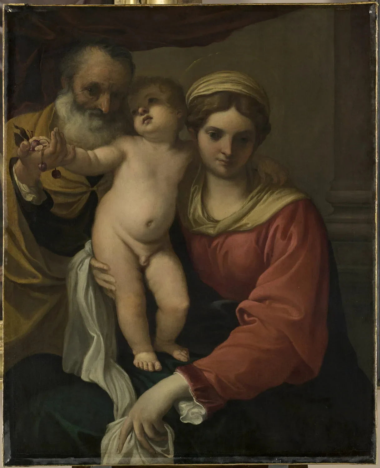 La Vierge aux cerises - Annibale Carracci image 1 reproduction de peinture à l’huile