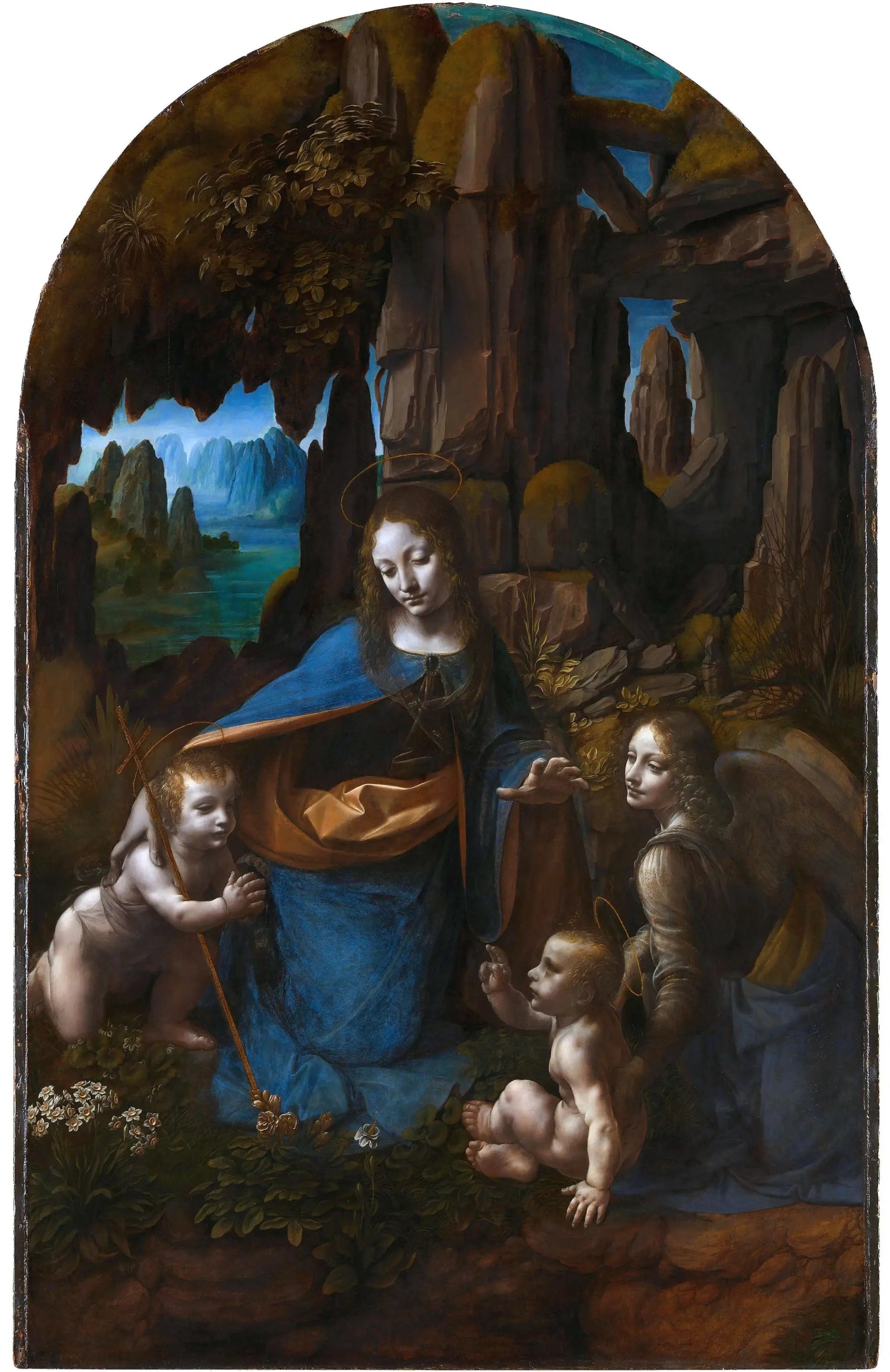 La Vierge aux rochers - Léonard de Vinci image 1 tableau peint à l’huile sur toile