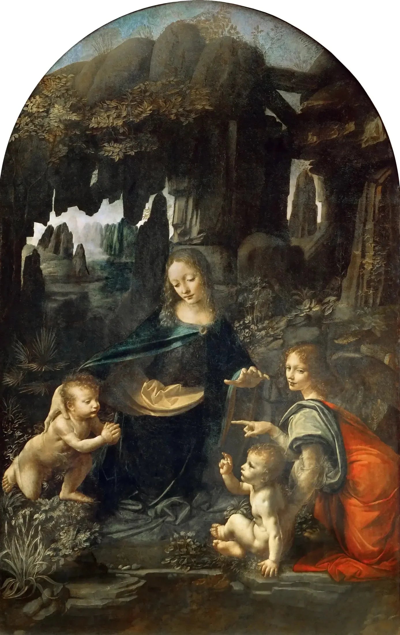 La Vierge aux rochers - Léonard de Vinci image 1 copie peinte à la main à l’huile
