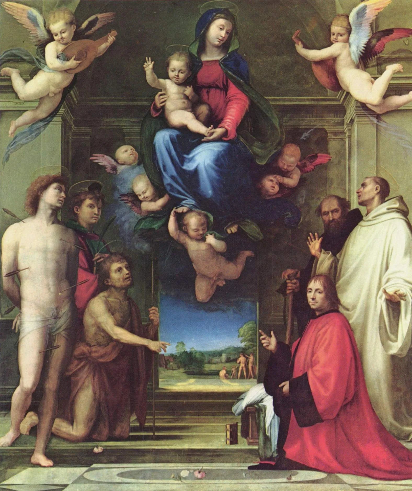 La Vierge aux saints - Fra Bartolomeo image 1 copie de tableau peinte à la main