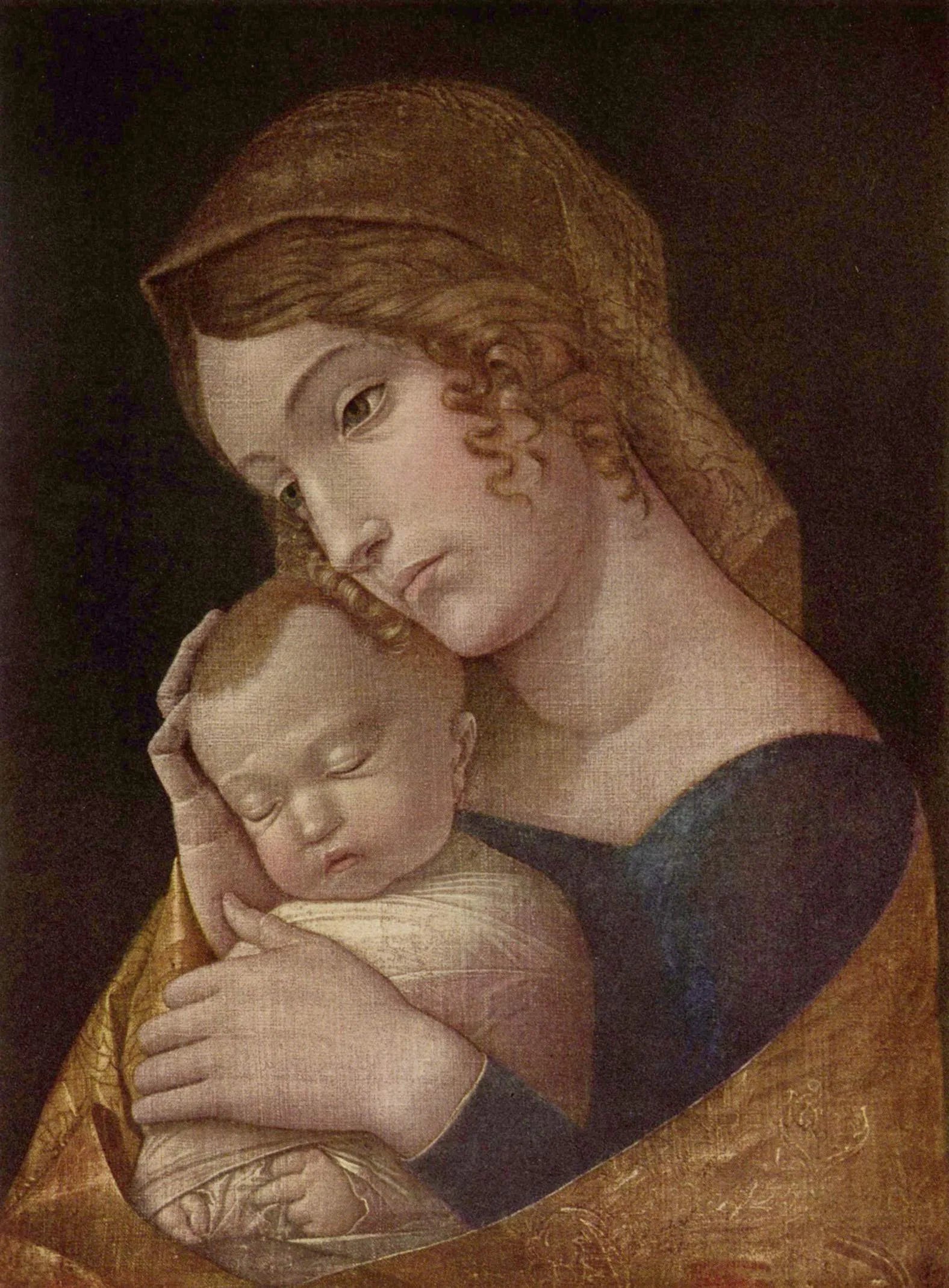 La Vierge avec l'Enfant endormi - Andrea Mantegna image 1 tableau peint à l’huile sur toile