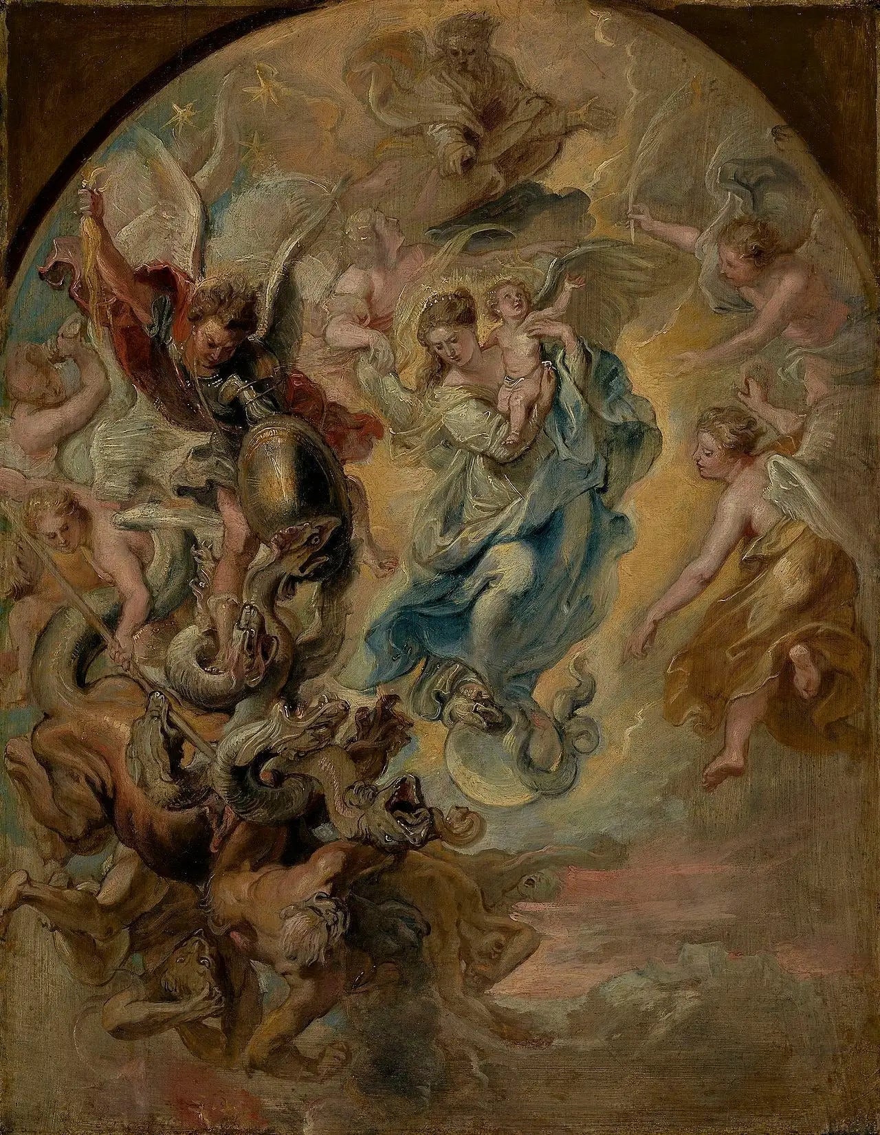 La Vierge comme femme de l'Apocalypse - Peter Paul Rubens image 1 tableau peint à l’huile sur toile