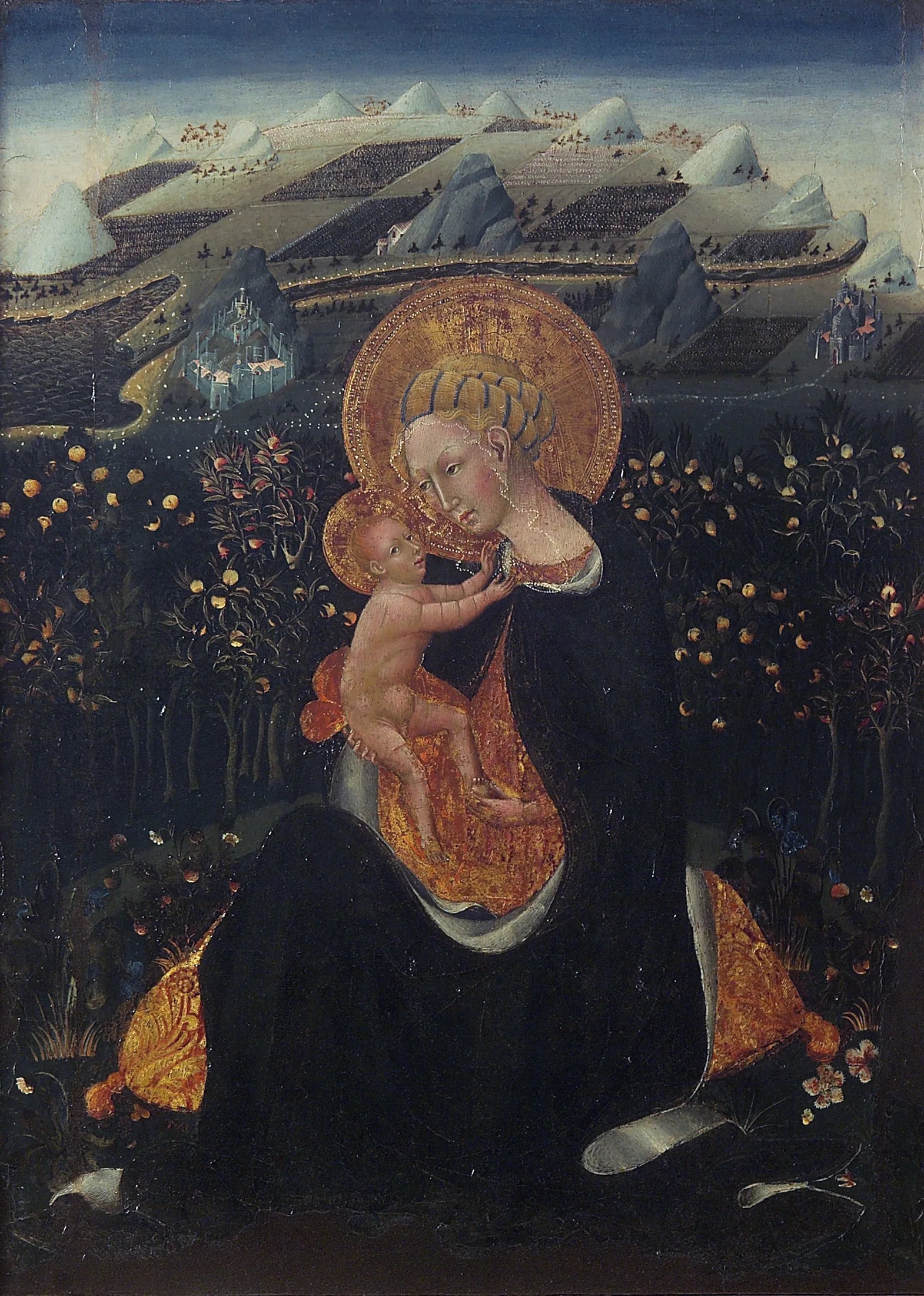 La Vierge d'humilité - Giovanni di Paolo image 1 reproduction d’œuvre d’art à l’huile