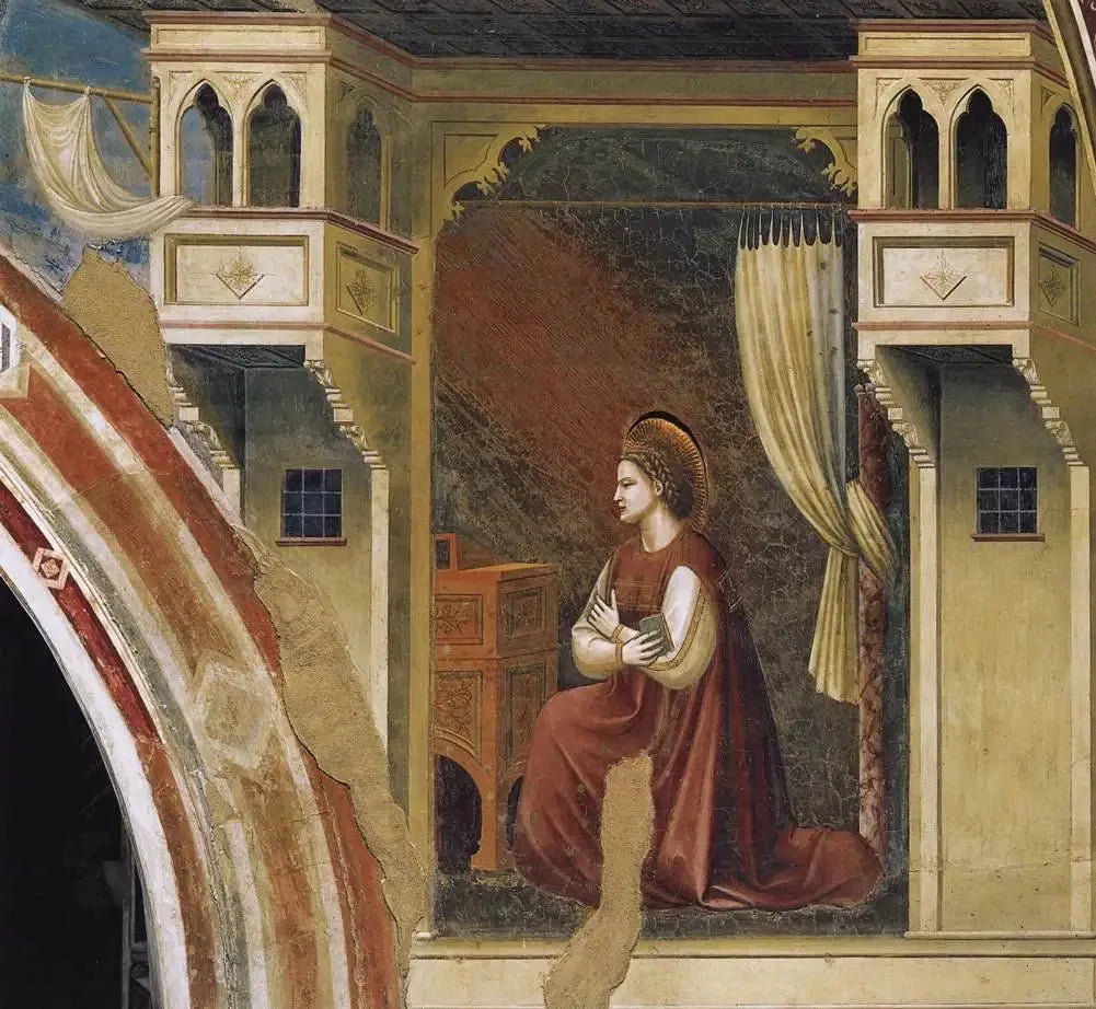 La Vierge de l'Annonciation - Giotto image 1 copie peinte à la main à l’huile