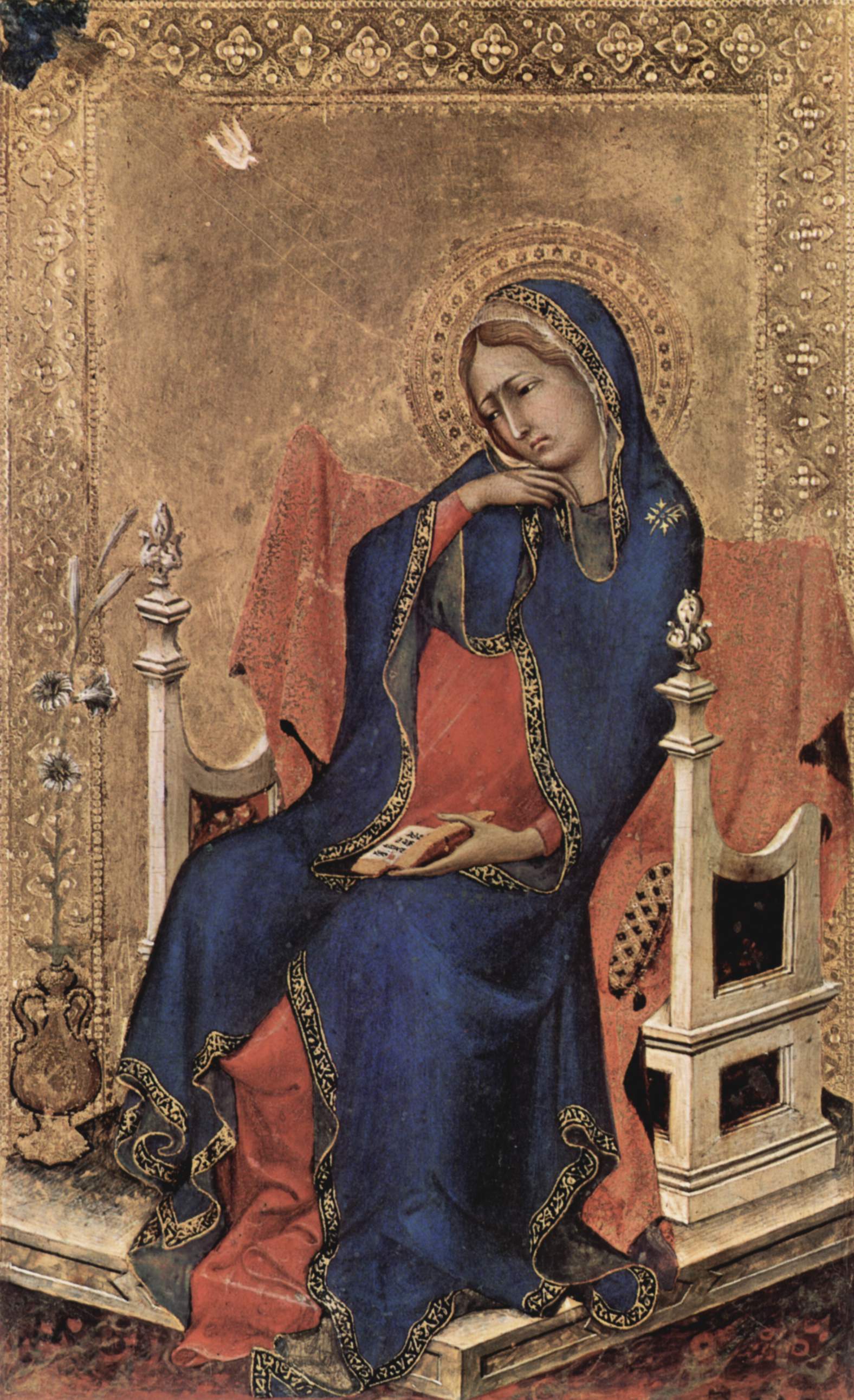 La Vierge de l'Annonciation - Simone Martini image 1 copie de tableau peinte à la main