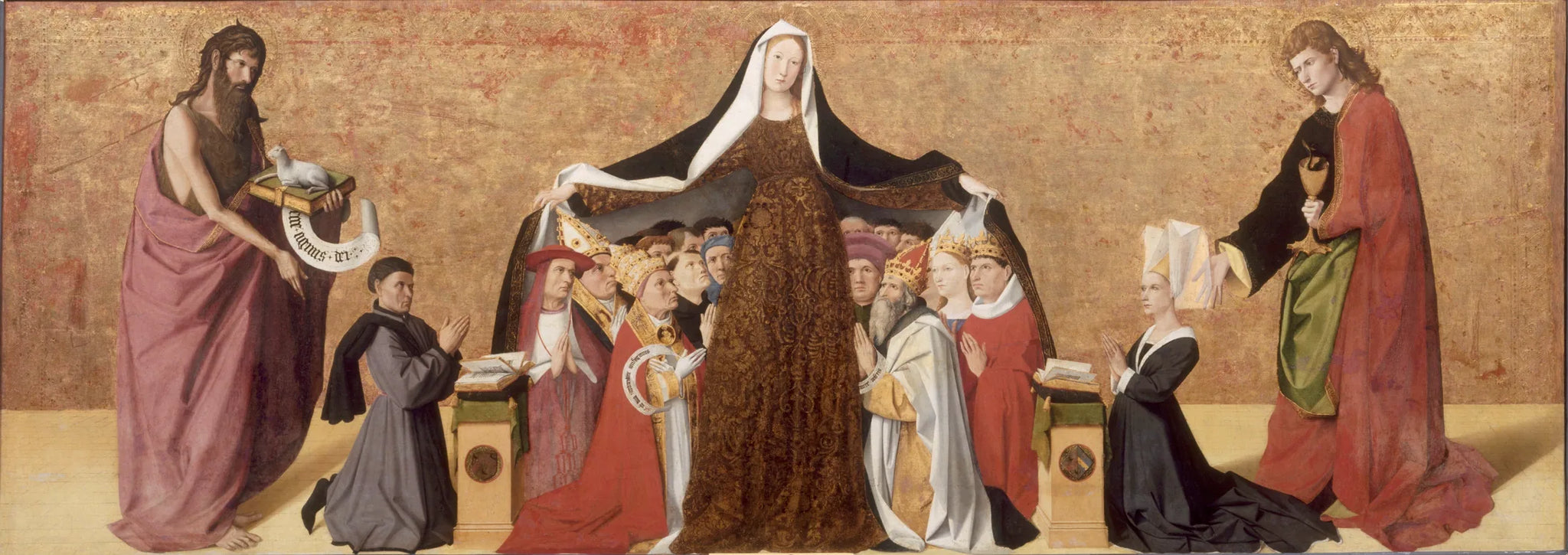 La Vierge de miséricorde de la famille Cadard - Enguerrand Quarton image 1 copie de tableau peinte à la main