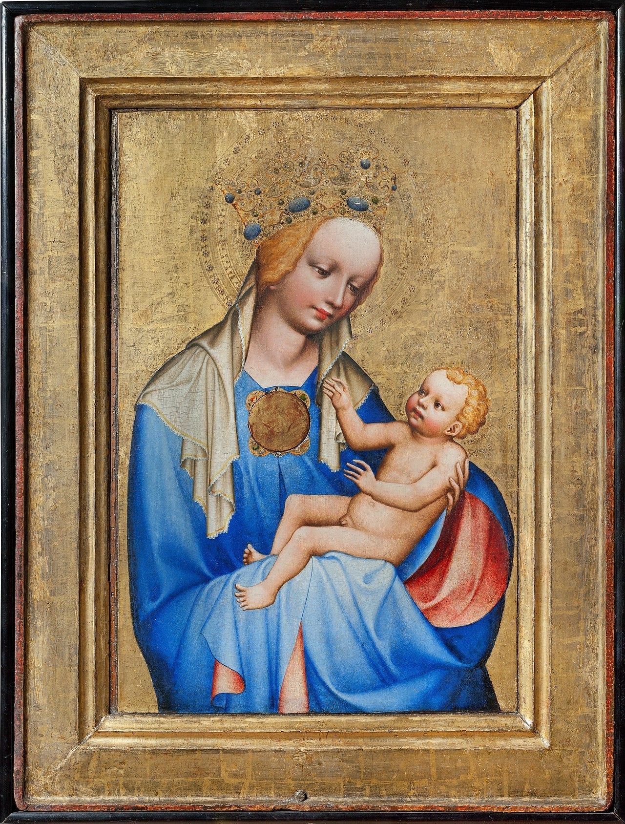 La Vierge de Roudnice - Master of the Třeboň Altarpiec image 1 copie de tableau peinte à la main