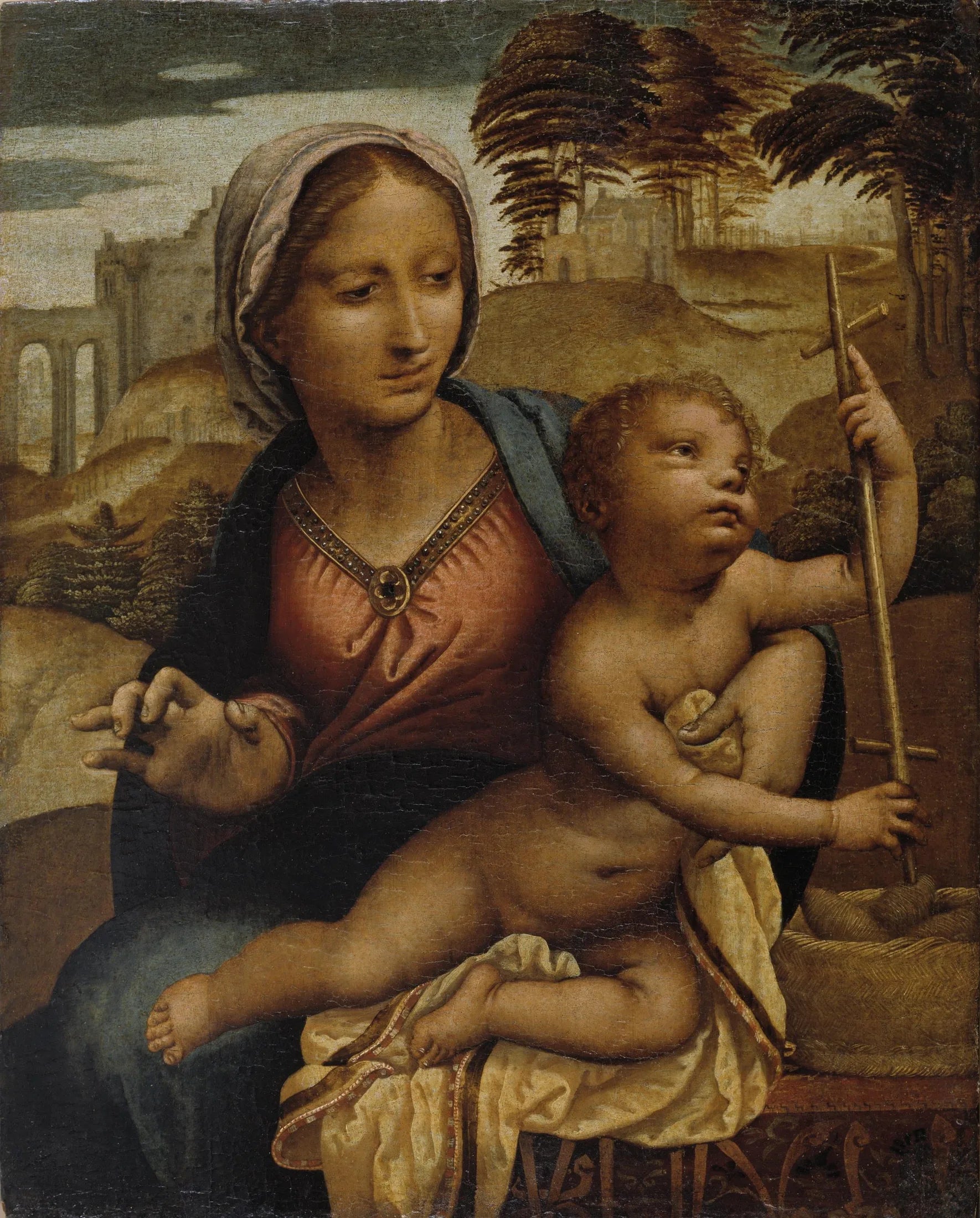 La Vierge du dévidoir - Hernando de los Llanos image 1 reproduction réalisée par Alpha Reproduction