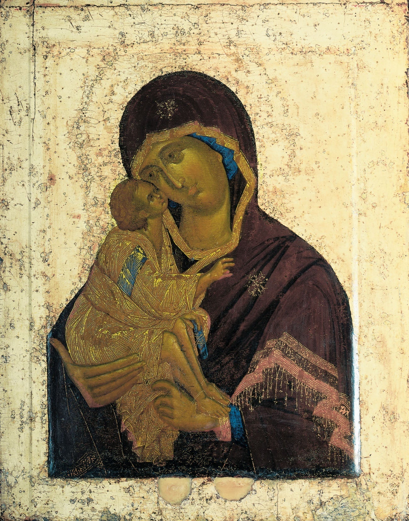 La Vierge du Don - Theophanes the Greek image 1 copie de tableau peinte à la main