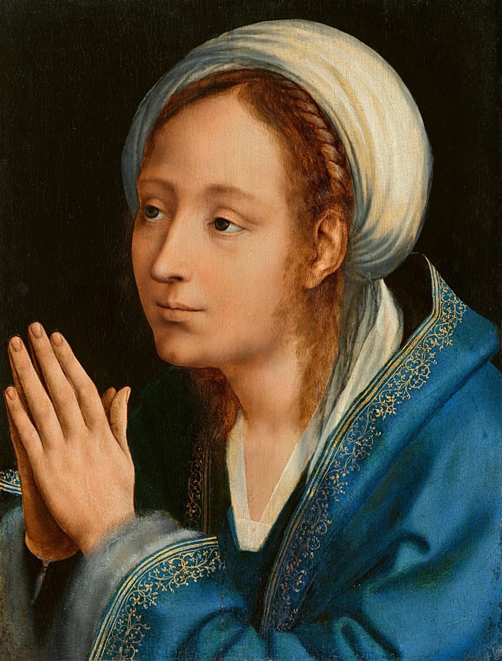 La Vierge en prière - Quentin Metsys image 1 reproduction de peinture à l’huile